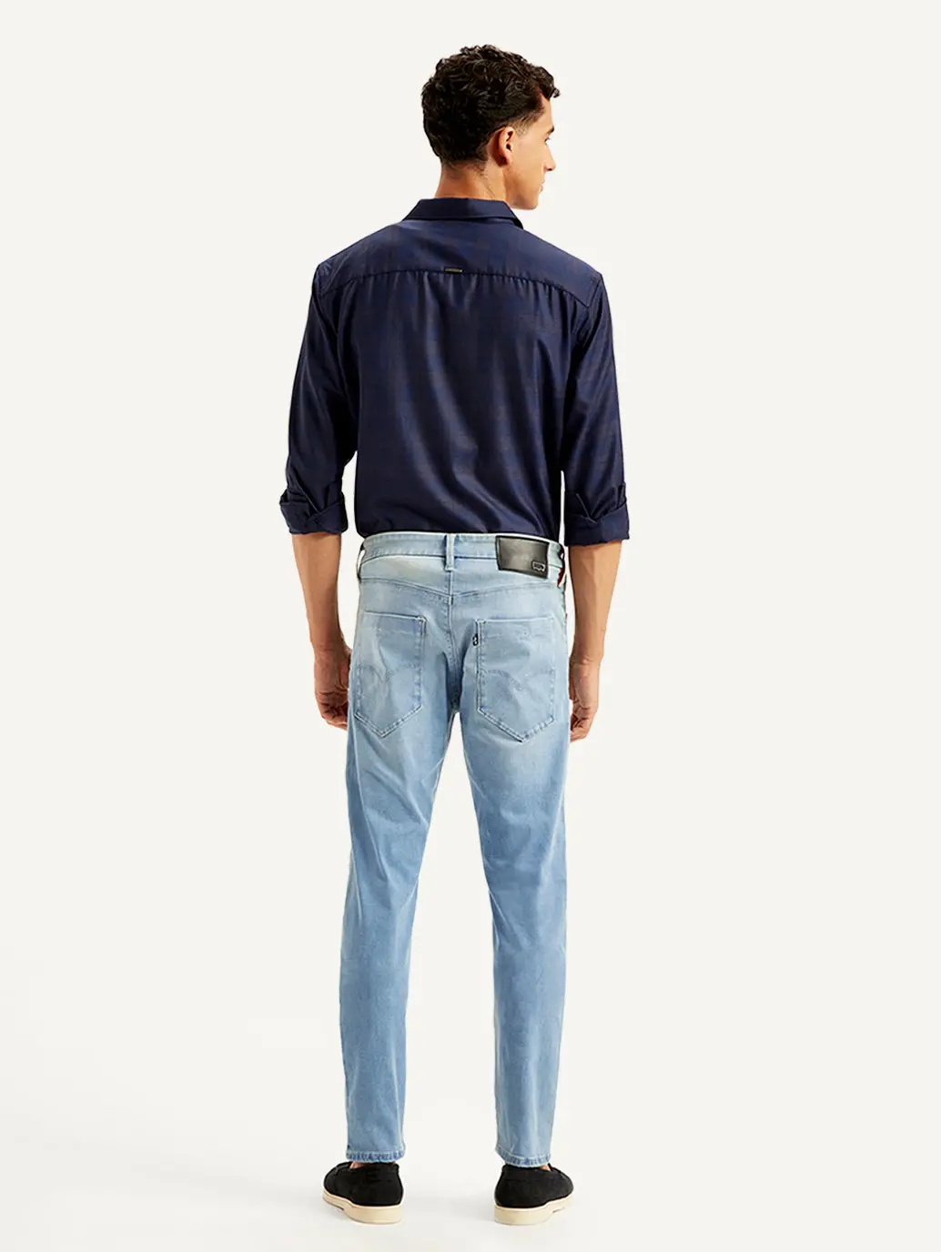 Men's Redloop 512 Light Blue Slim Tapered Fit Mid Rise Jeans 5