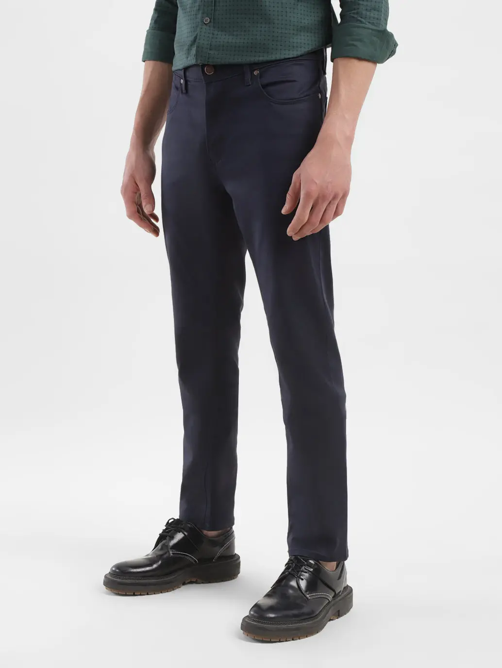 Men's Redloop 511 Navy Blue Slim Fit Mid Rise Jeans 5