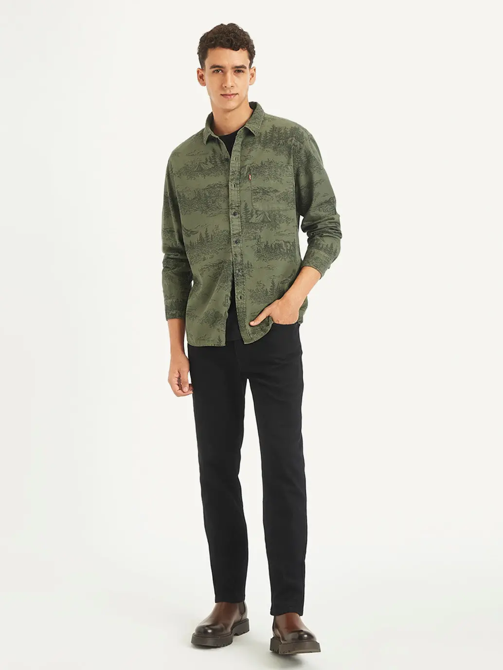Men's All Over Print Slim Fit Shirt 1