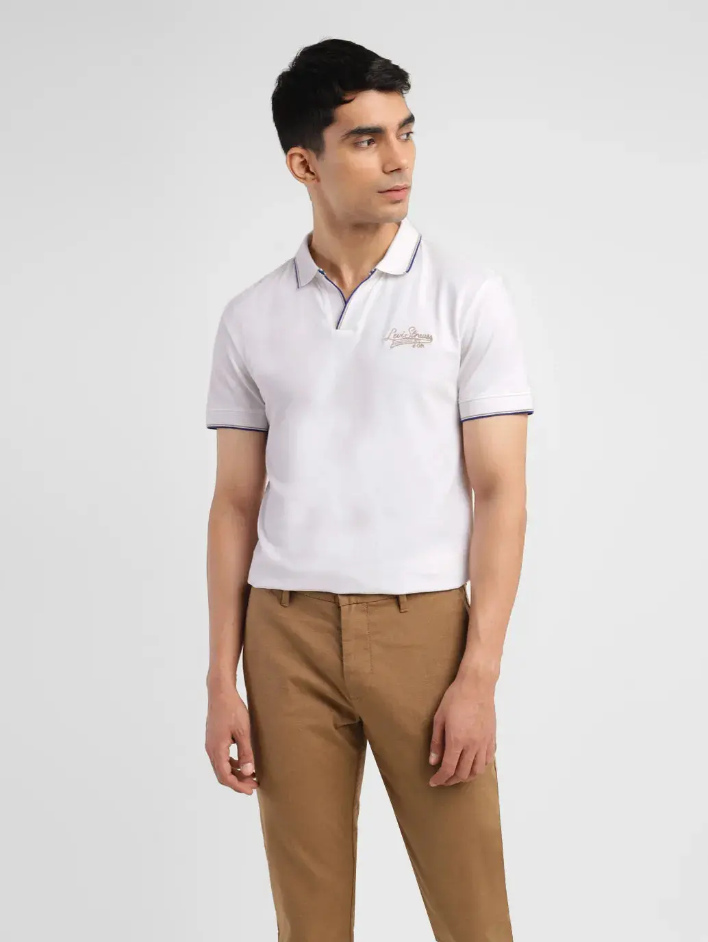 Men's Solid Slim Fit Polo T-Shirt 1