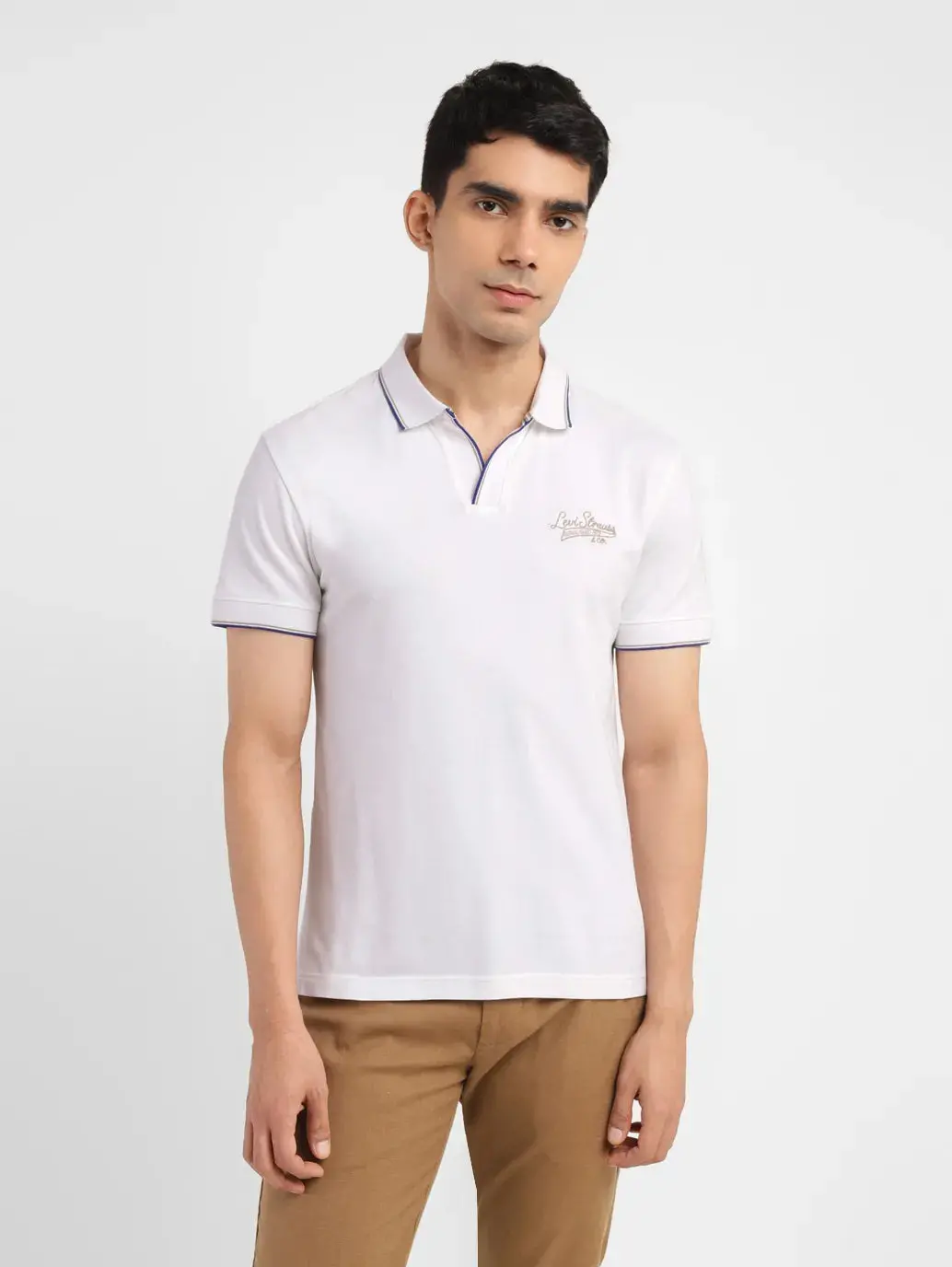 Men's Solid Slim Fit Polo T-Shirt 2