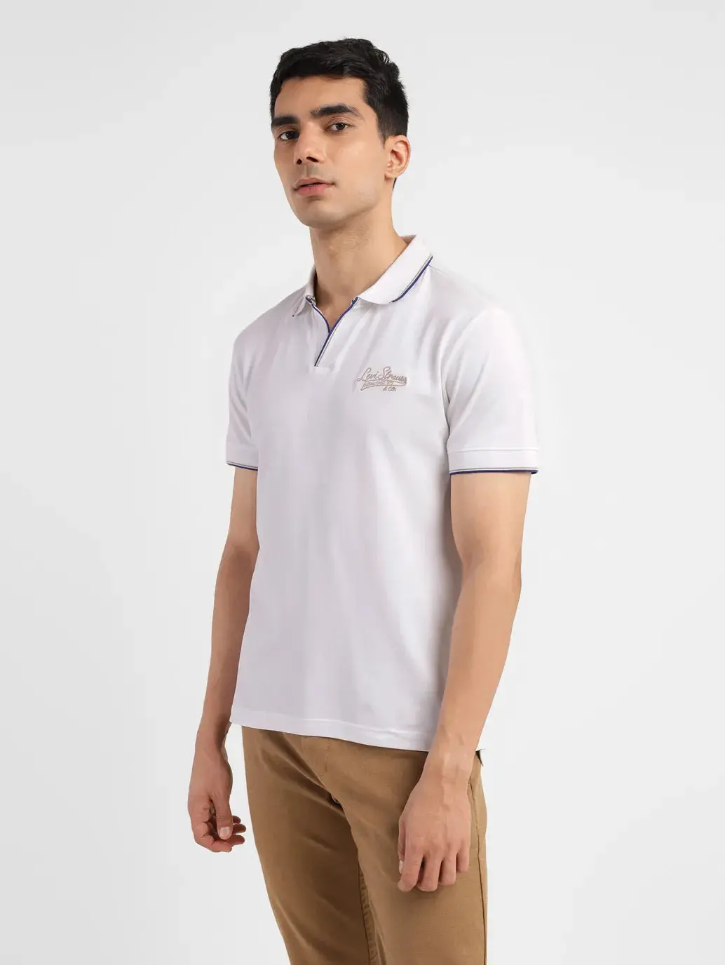 Men's Solid Slim Fit Polo T-Shirt 3
