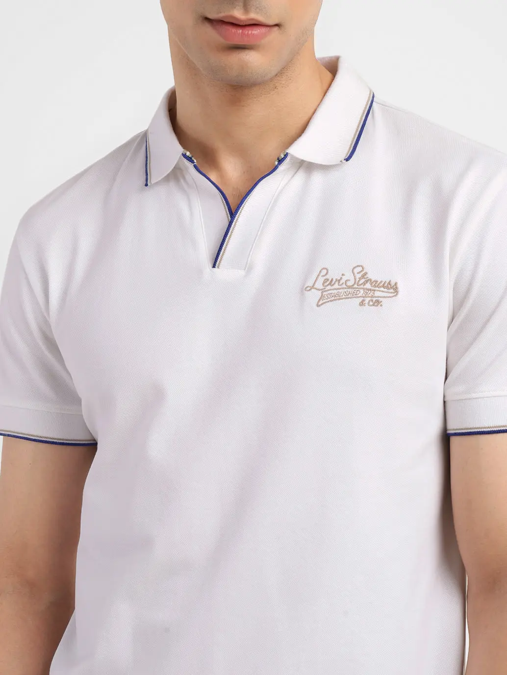 Men's Solid Slim Fit Polo T-Shirt 4
