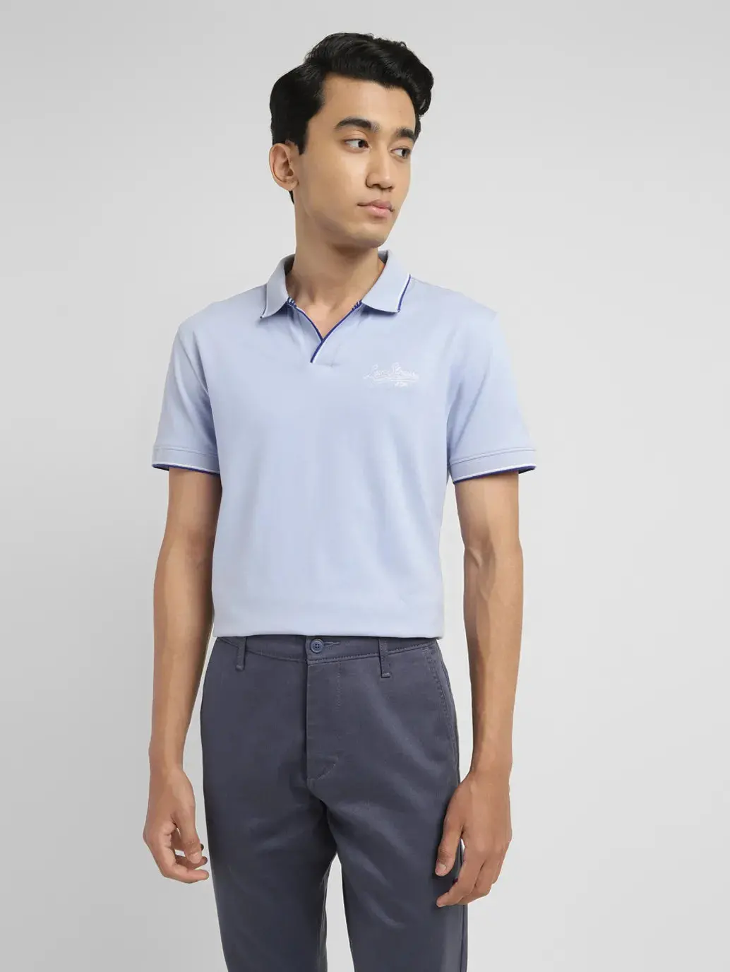 Men's Solid Slim Fit Polo T-Shirt 1