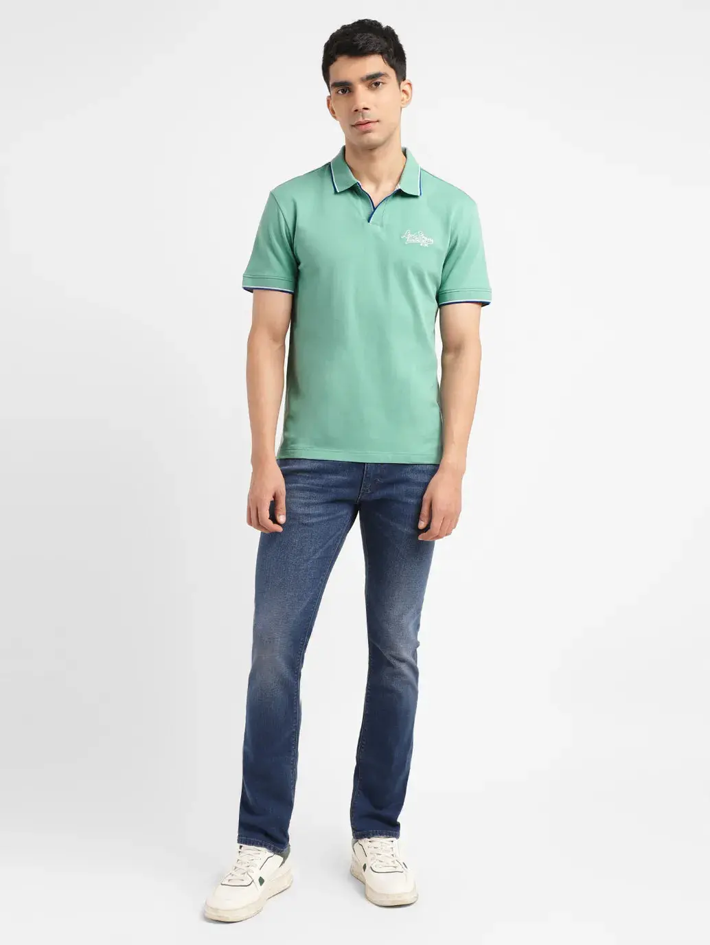 Men's Solid Slim Fit Polo T-Shirt 1