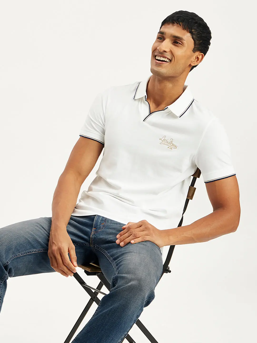 Men's Solid Slim Fit Polo T-Shirt 1