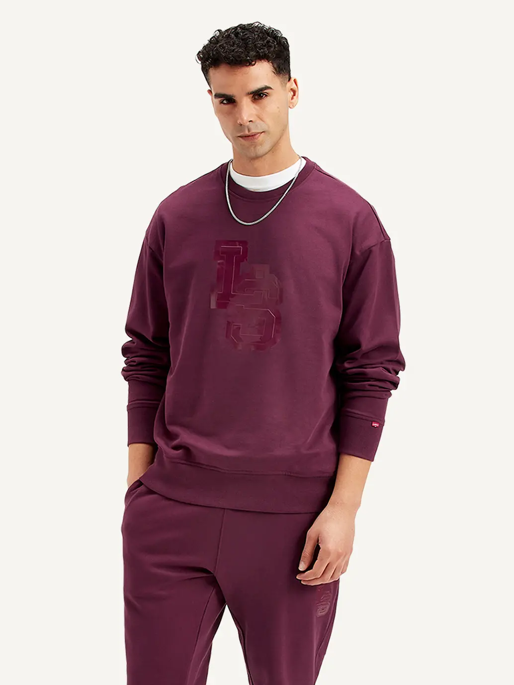 Men's Brand Logo Crew Neck Sweatshirt 2