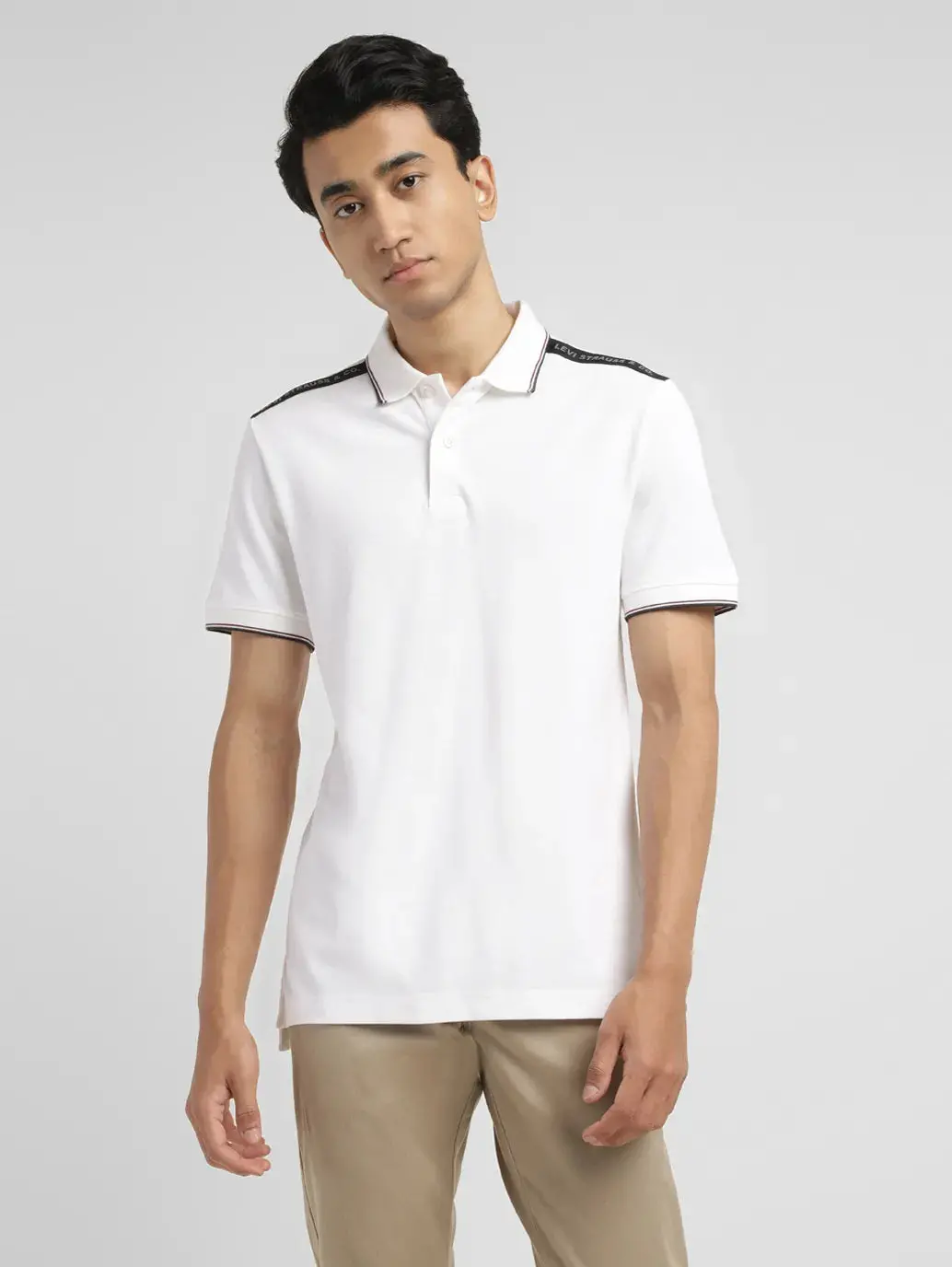 Men's Solid Slim Fit Polo T-Shirt 1