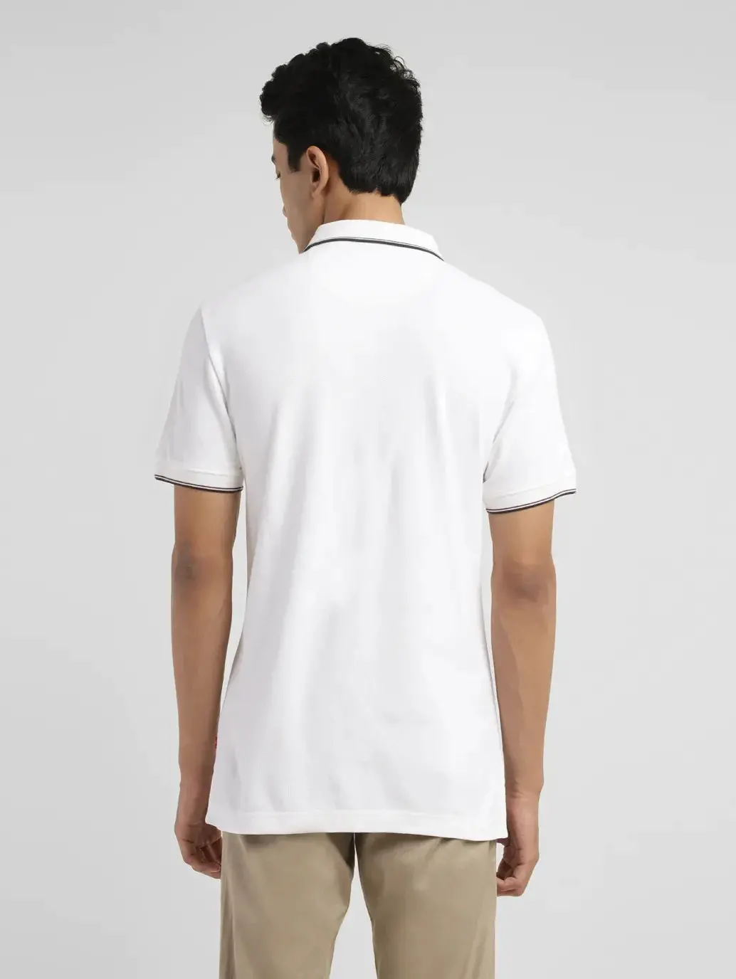 Men's Solid Slim Fit Polo T-Shirt 3
