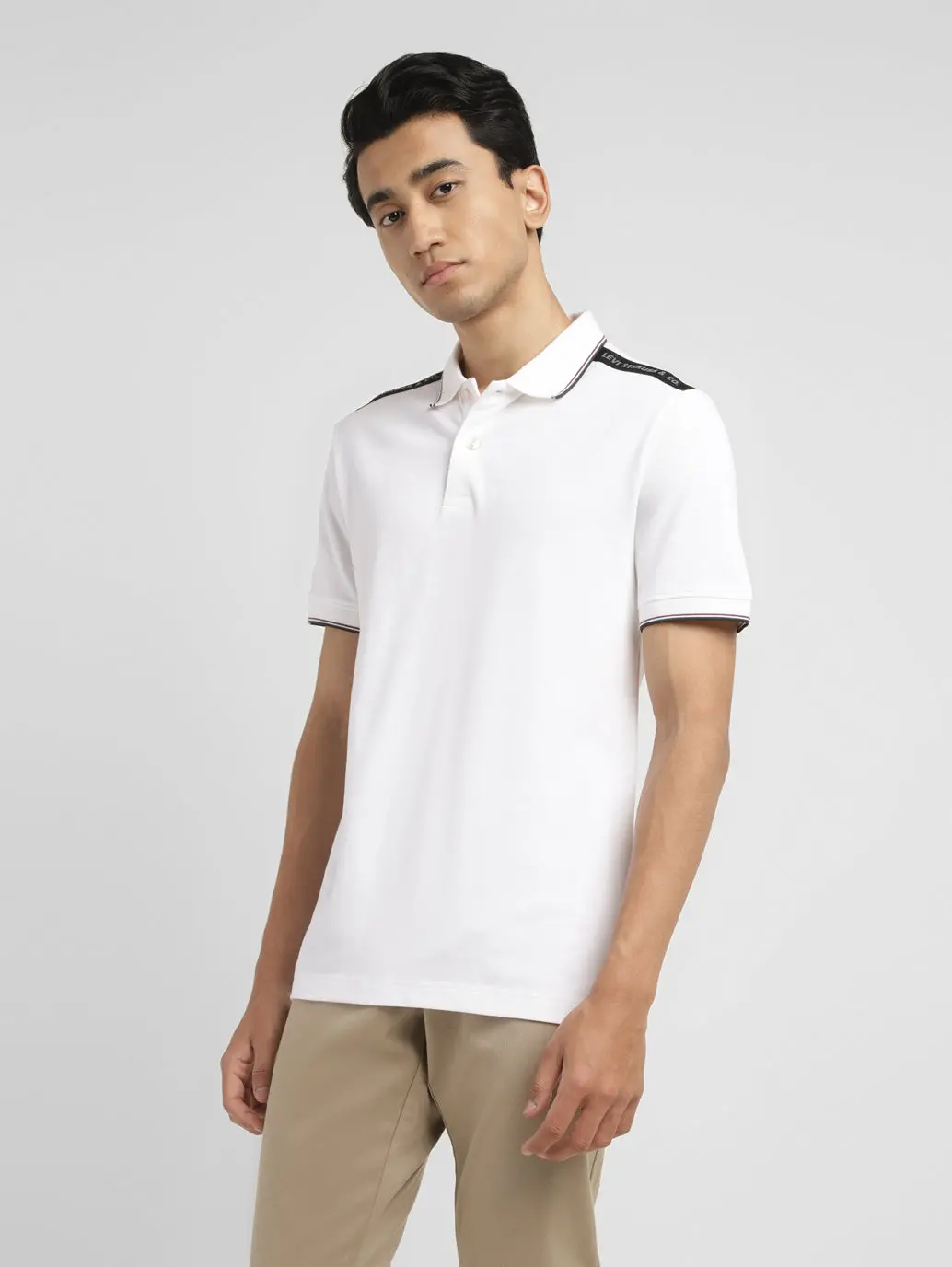 Men's Solid Slim Fit Polo T-Shirt 5