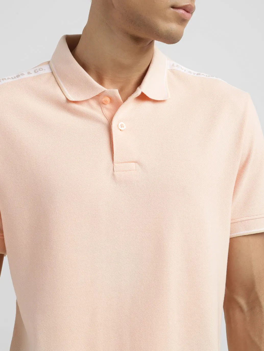 Men's Solid Slim Fit Polo T-Shirt 4