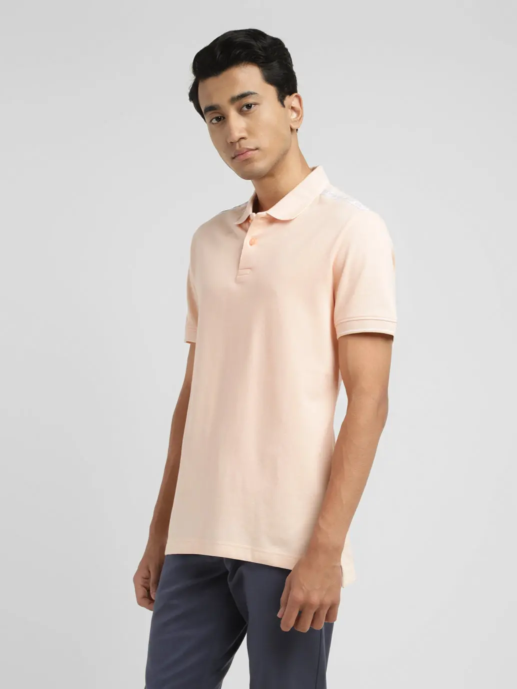 Men's Solid Slim Fit Polo T-Shirt 5