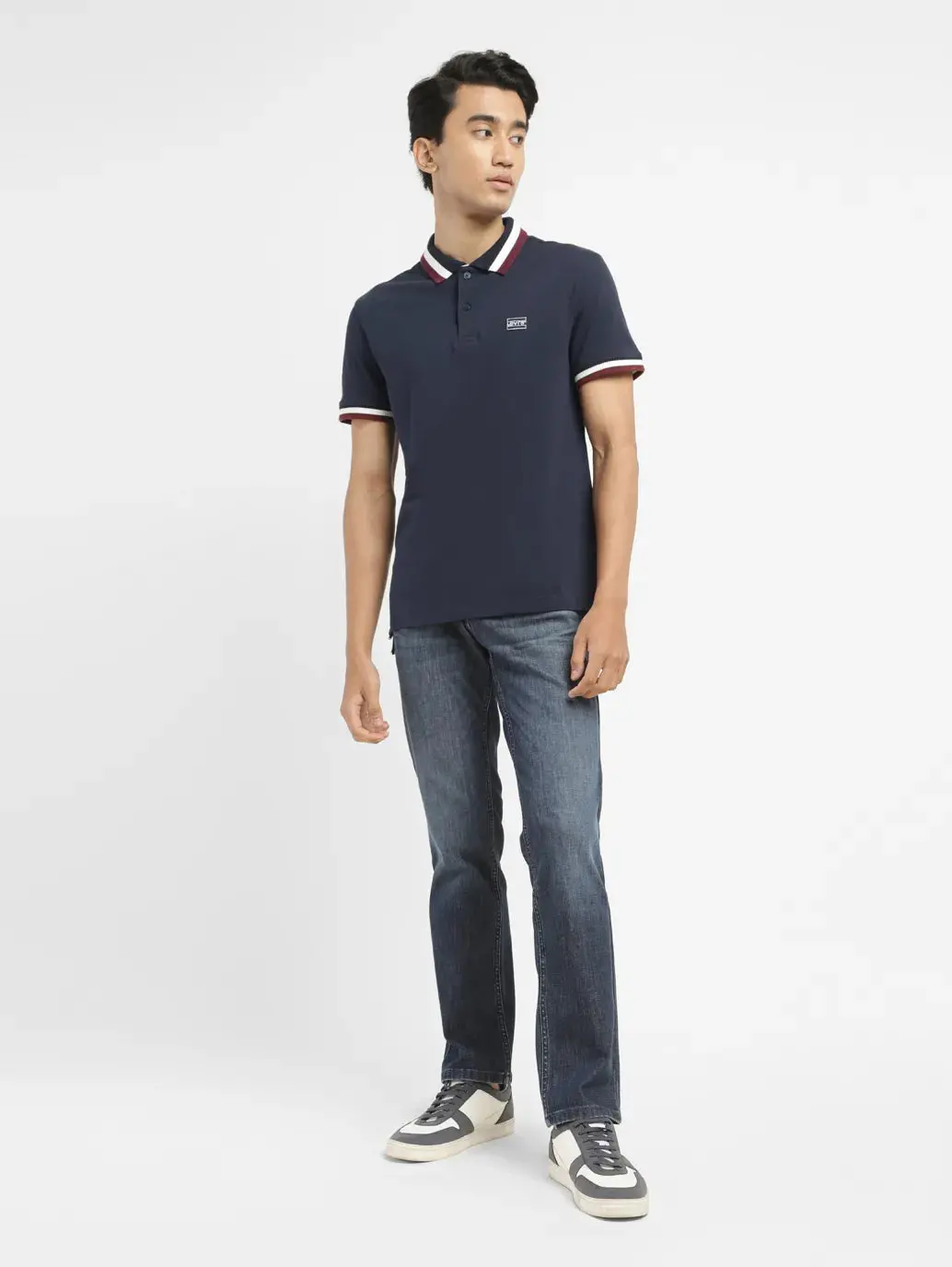 Men's Solid Slim Fit Polo T-Shirt 1