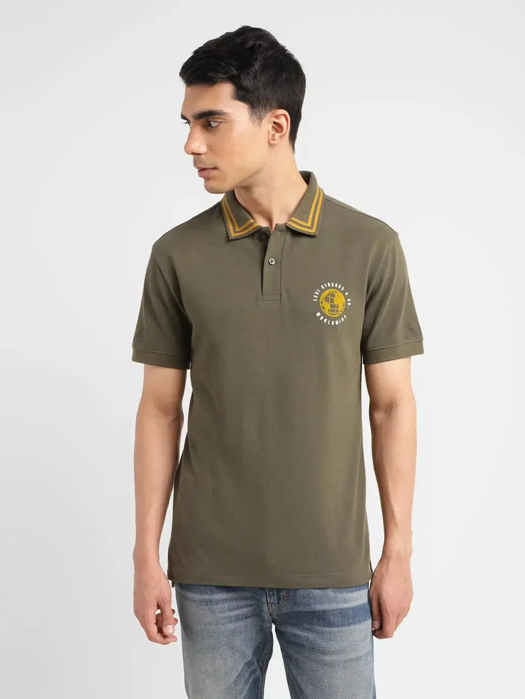 Men's Solid Slim Fit Polo T-Shirt 2