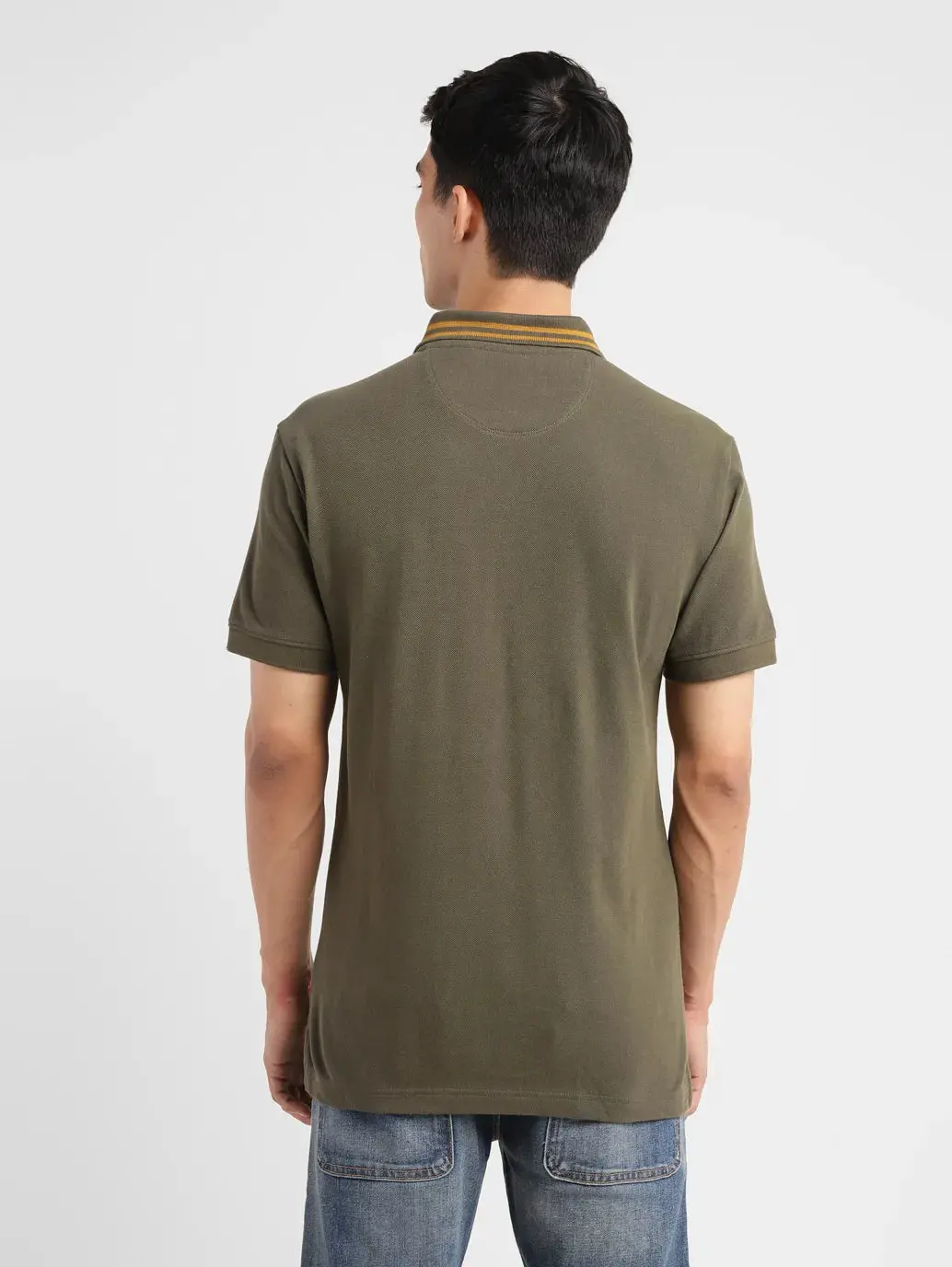 Men's Solid Slim Fit Polo T-Shirt 3