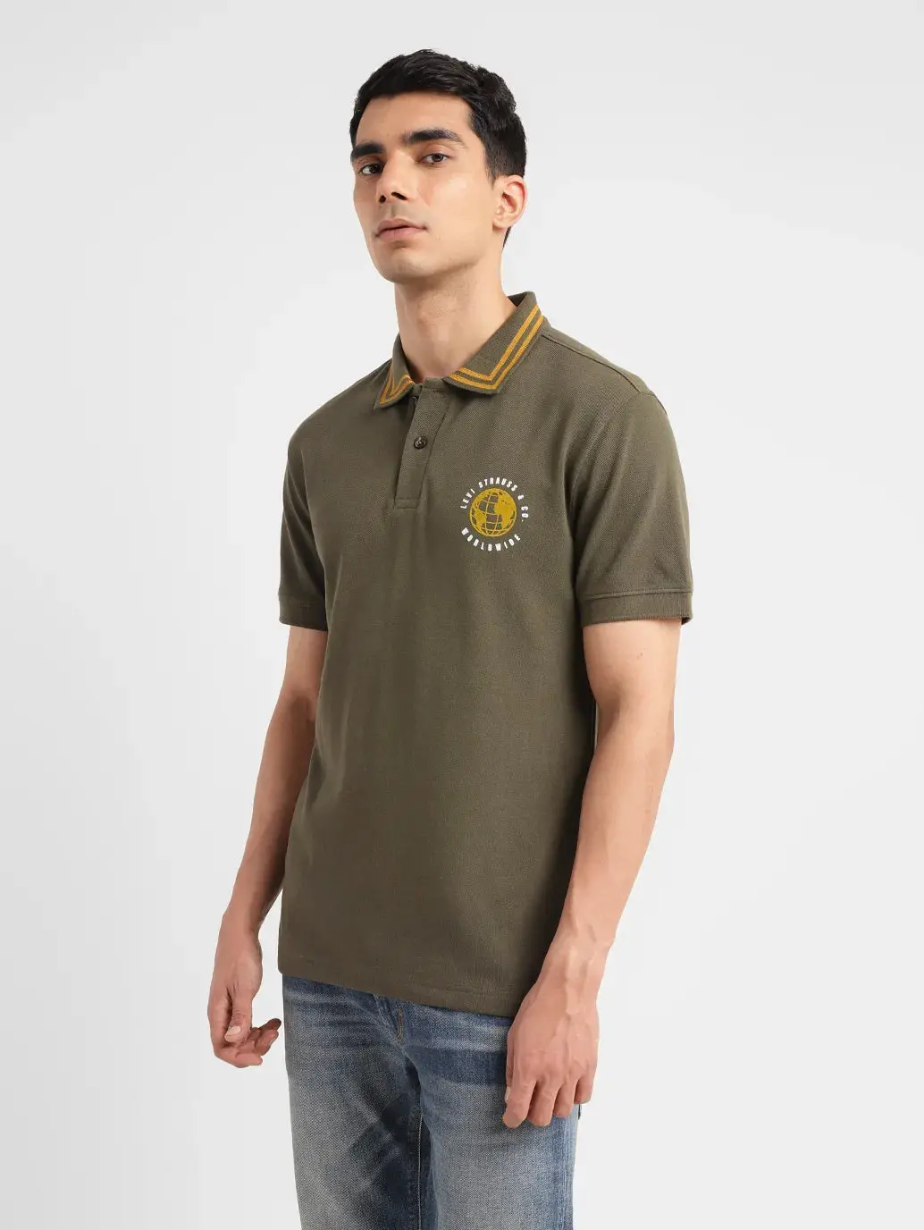 Men's Solid Slim Fit Polo T-Shirt 4