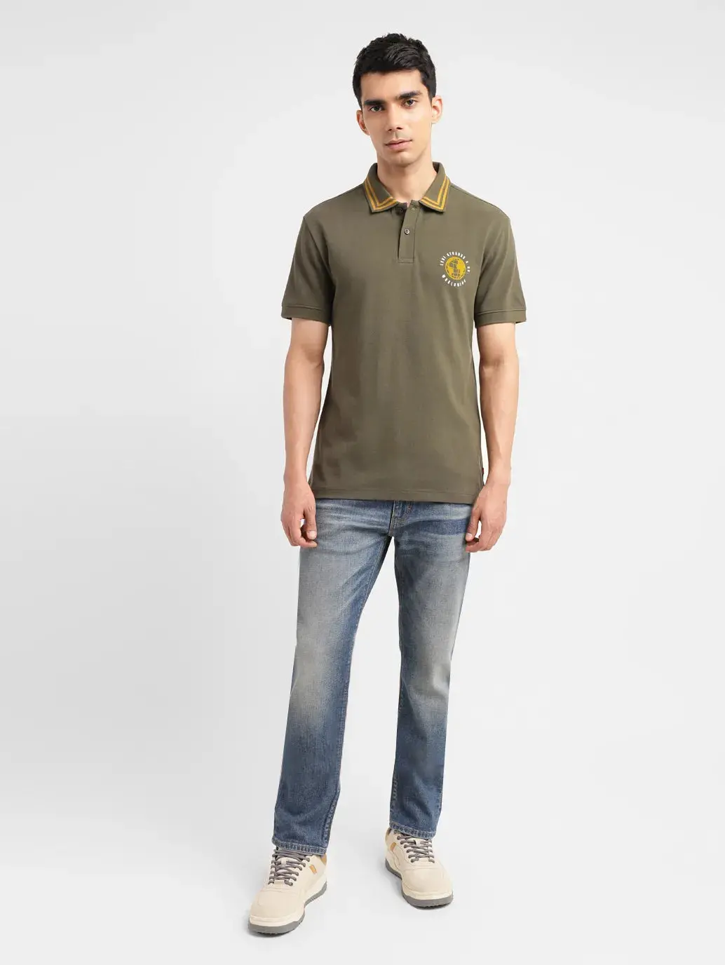 Men's Solid Slim Fit Polo T-Shirt 6