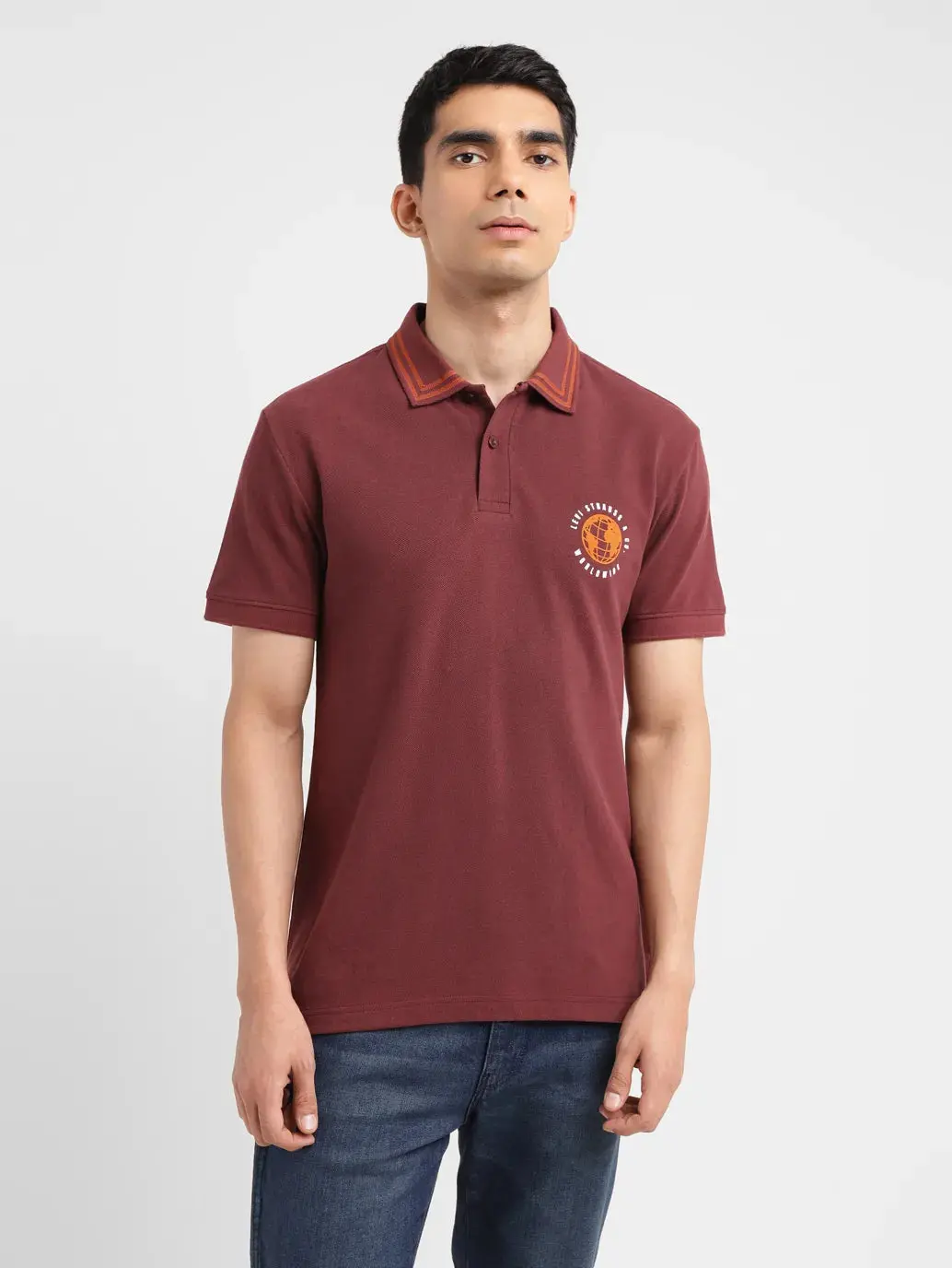 Men's Solid Slim Fit Polo T-Shirt 2