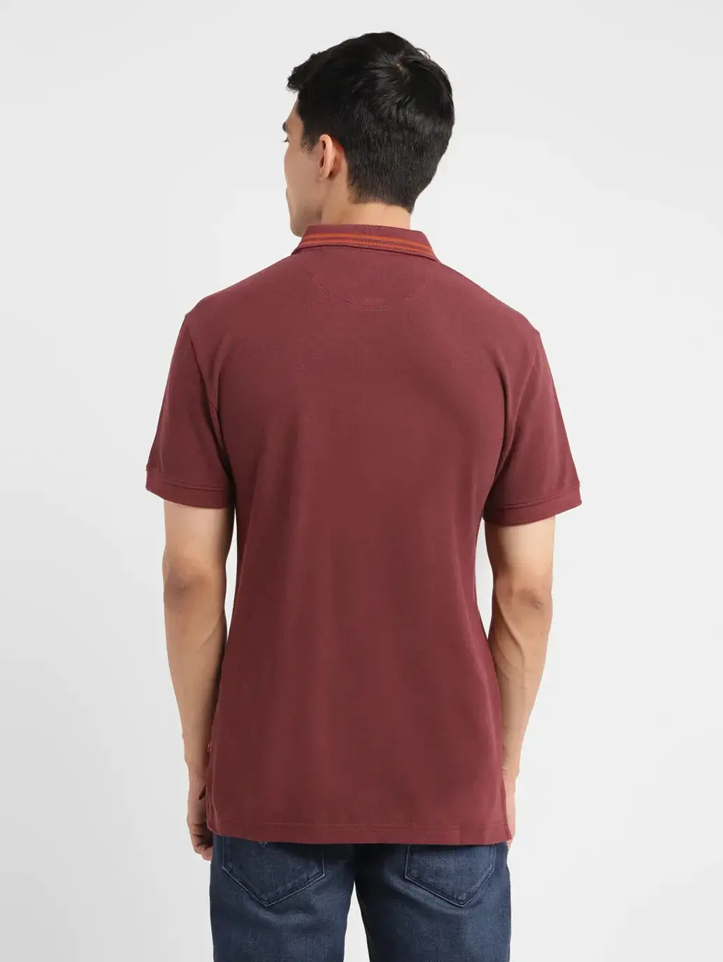 Men's Solid Slim Fit Polo T-Shirt 3