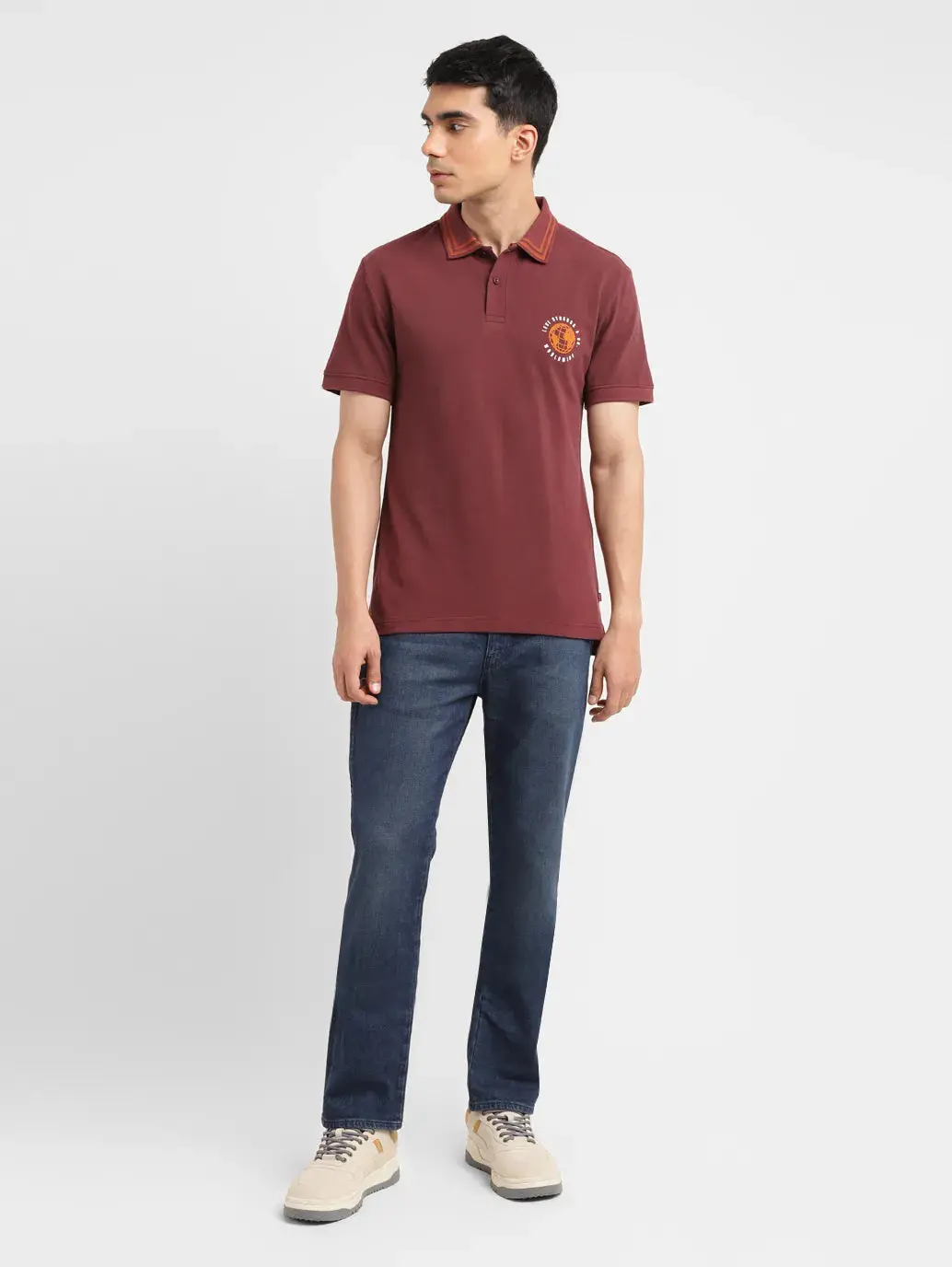 Men's Solid Slim Fit Polo T-Shirt 6