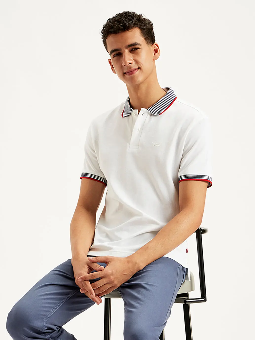 Men's Solid Slim Fit Polo T-Shirt 1