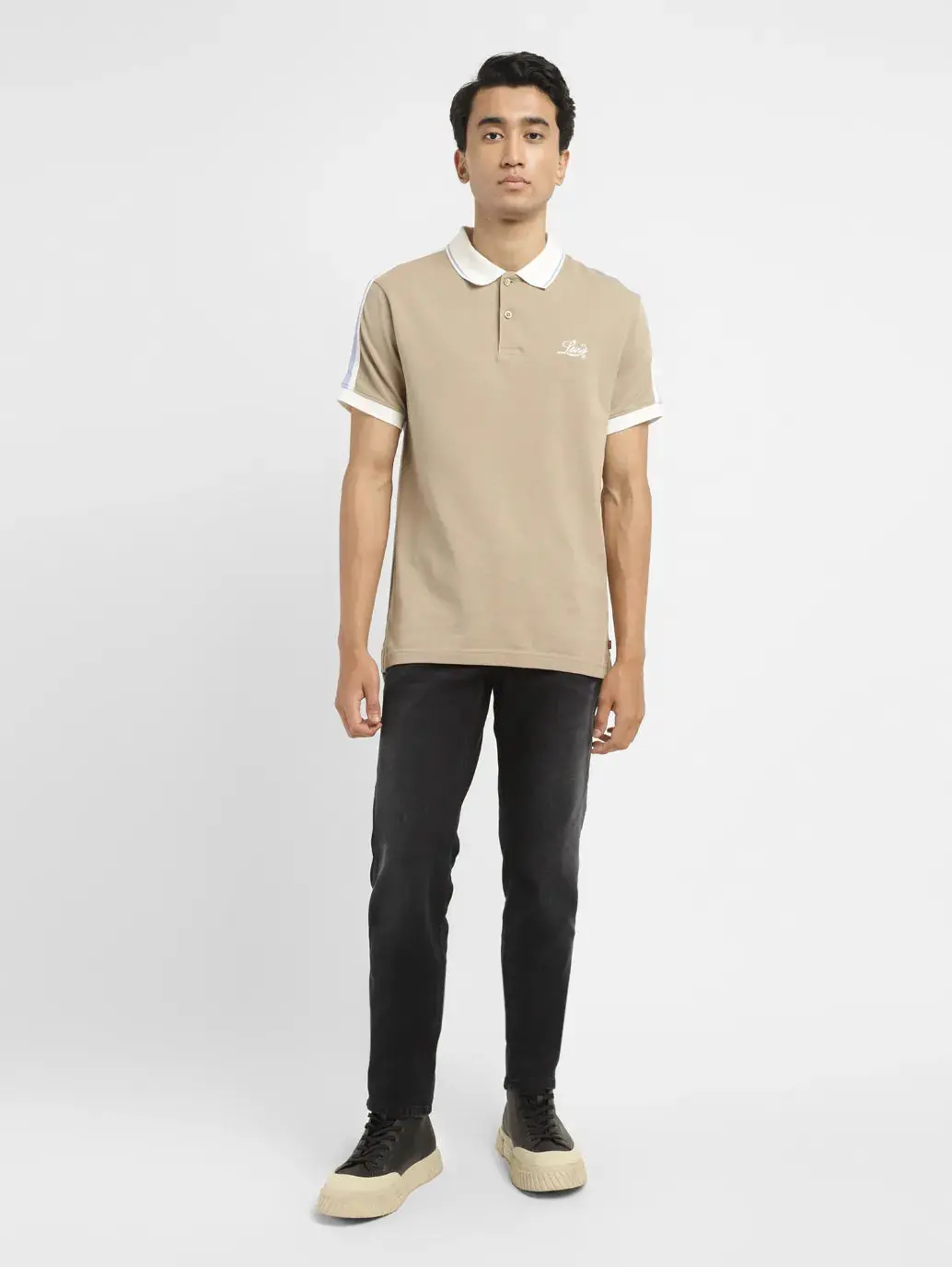 Men's Solid Slim Fit Polo T-Shirt 1