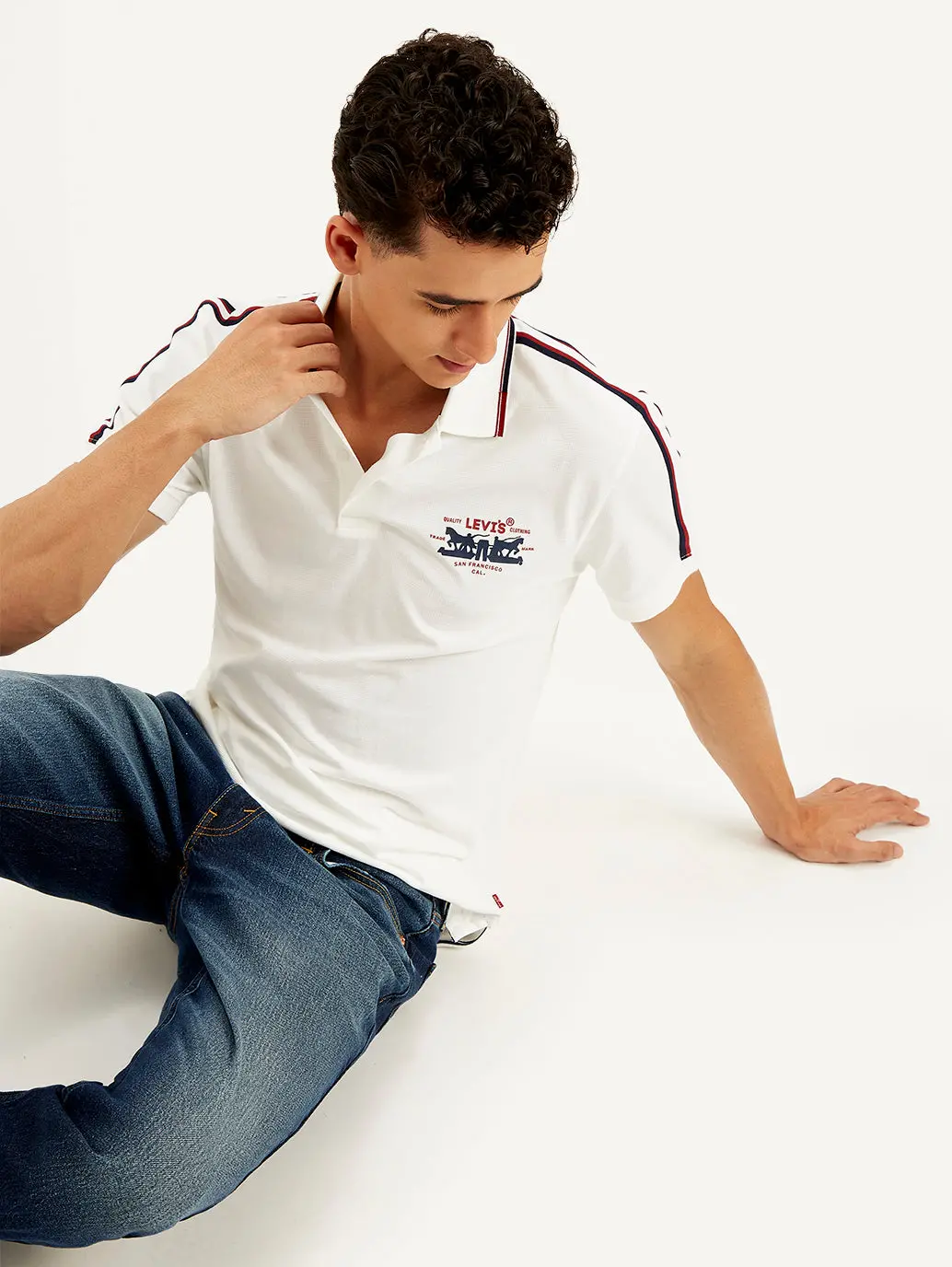 Men's Solid Slim Fit Polo T-Shirt 1