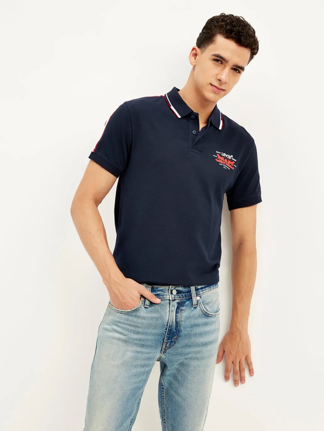 Men's Solid Slim Fit Polo T-Shirt 1