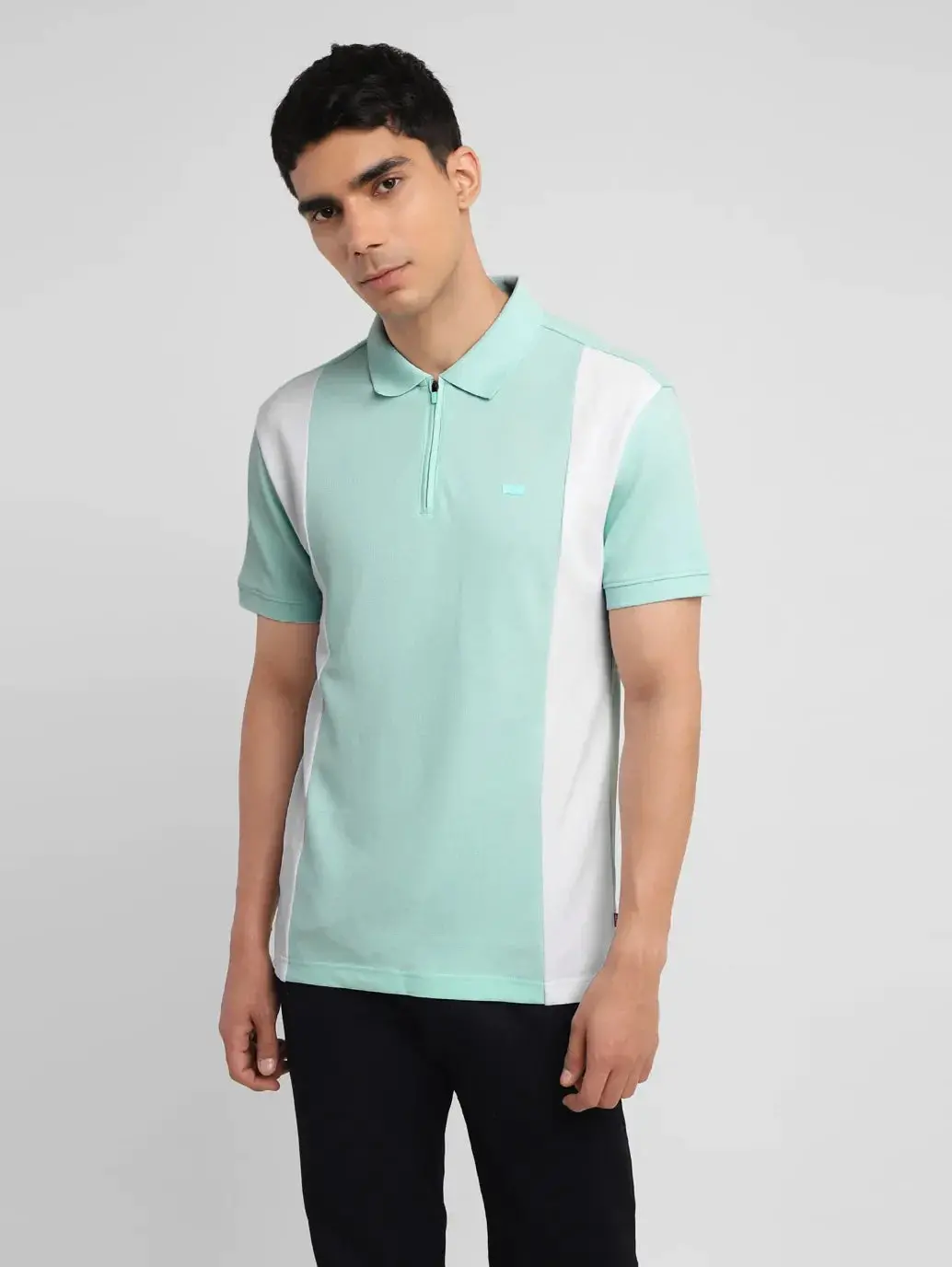 Men's Colorblock Slim Fit Polo T-Shirt 1