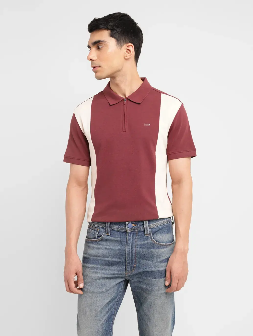Men's Colorblock Slim Fit Polo T-Shirt 1