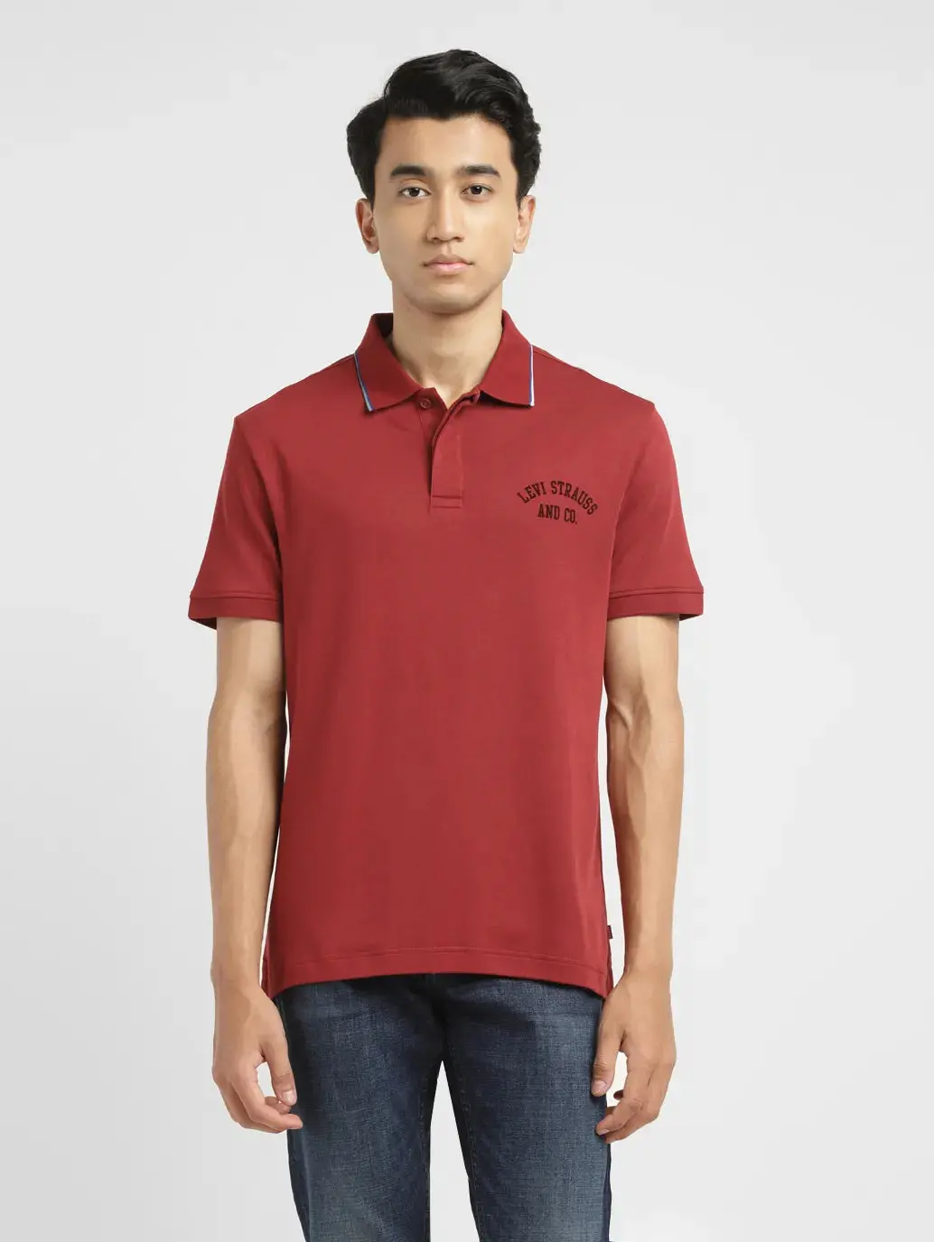 Men's Solid Slim Fit Polo T-Shirt 2
