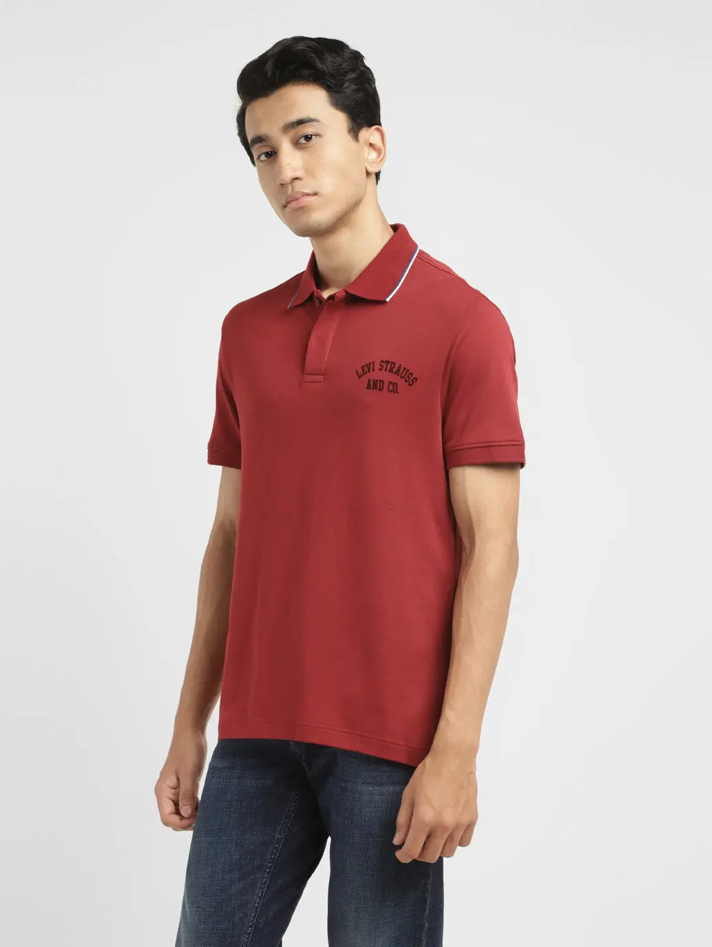 Men's Solid Slim Fit Polo T-Shirt 5