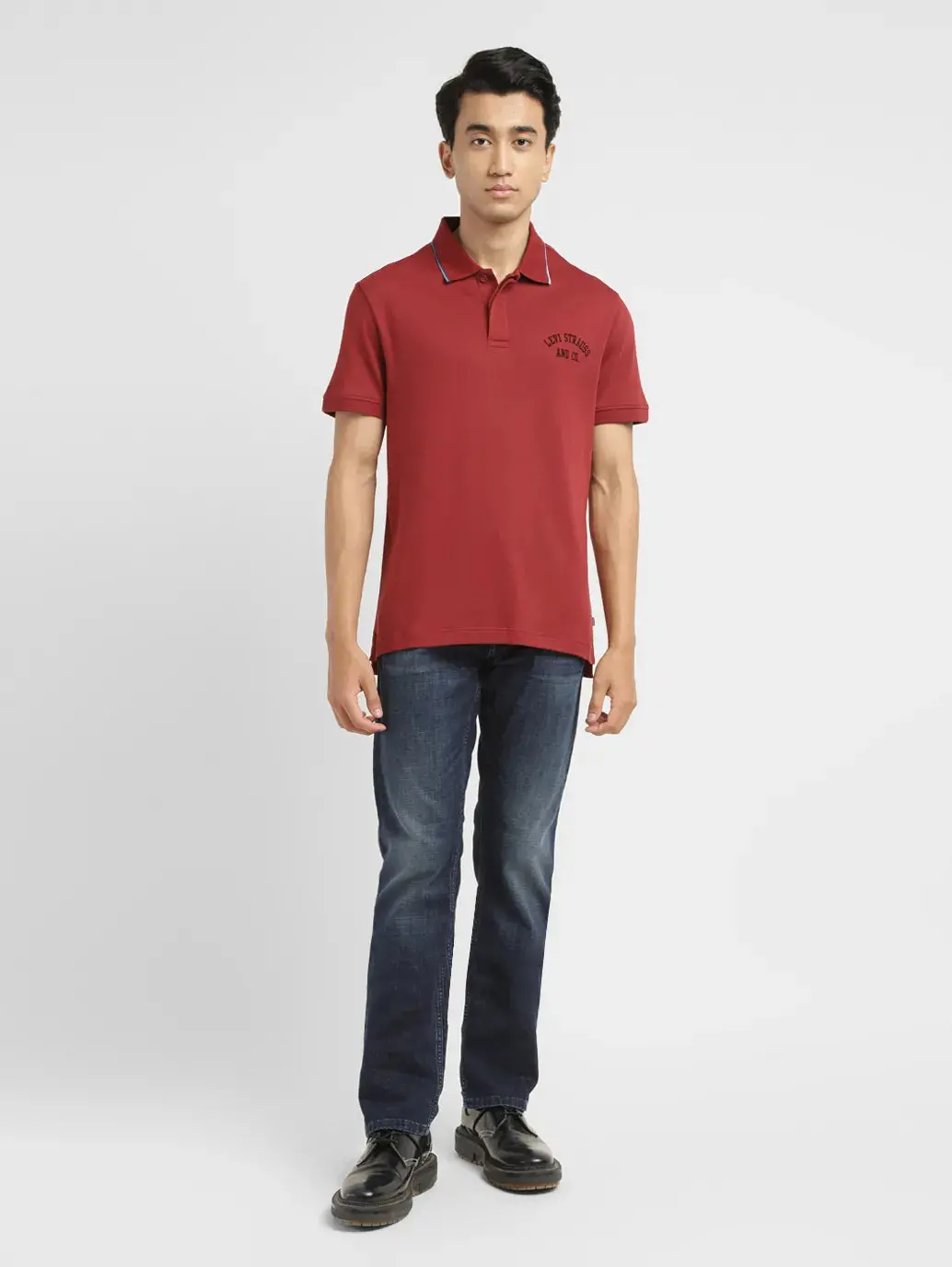 Men's Solid Slim Fit Polo T-Shirt 6