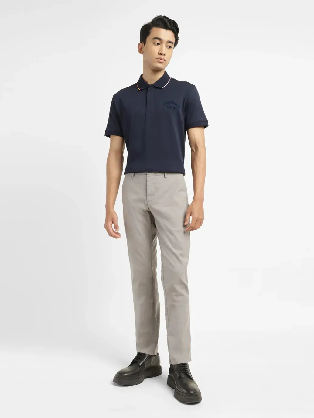 Men's Solid Slim Fit Polo T-Shirt 1
