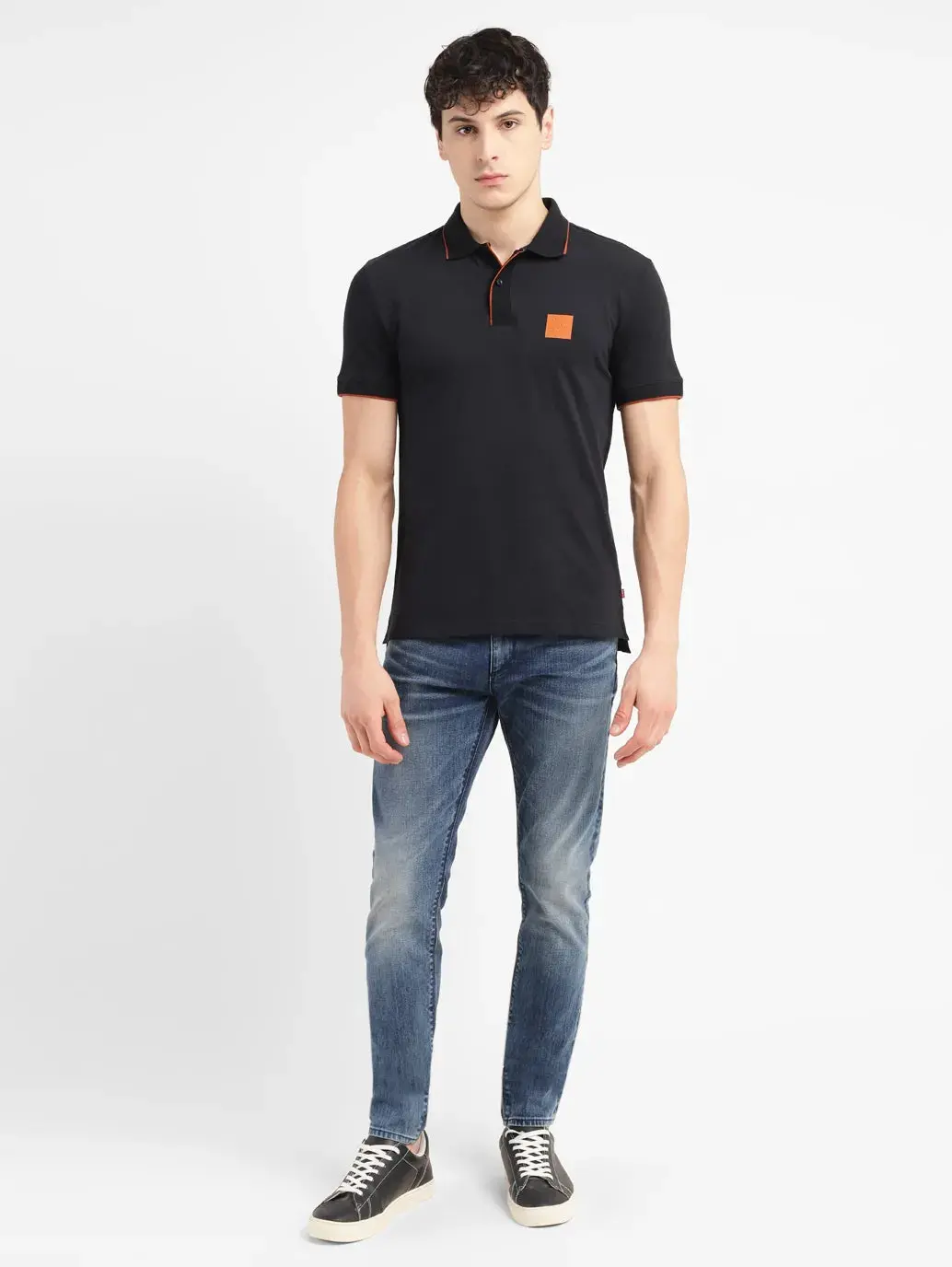 Men's Solid Slim Fit Polo T-Shirt 1
