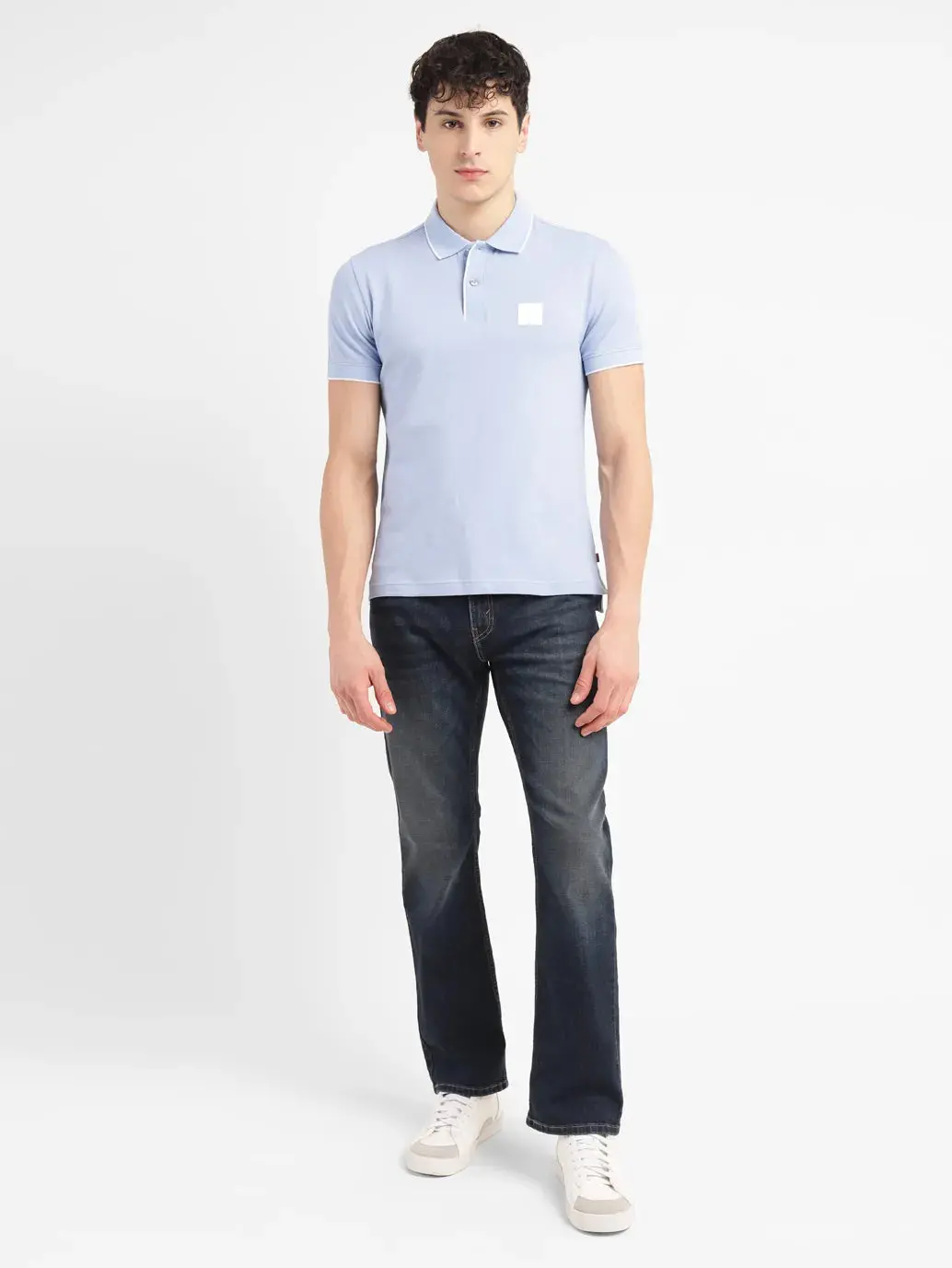 Men's Solid Slim Fit Polo T-Shirt 1