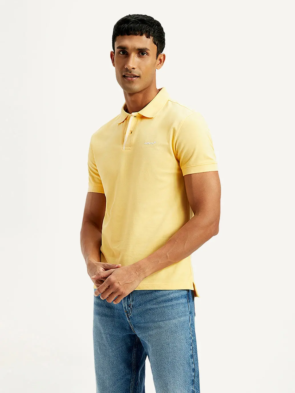 Men's Solid Slim Fit Polo T-Shirt 1