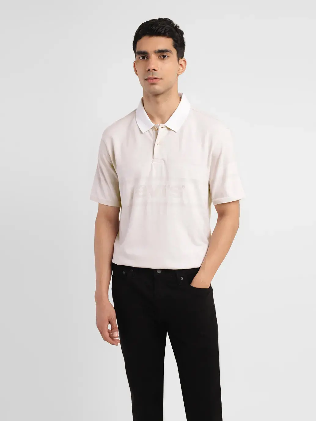 Men's Brand Logo Slim Fit Polo T-Shirt 1
