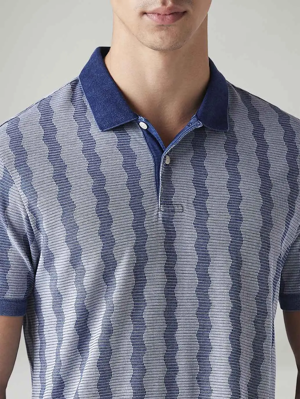 Men's Abstract Slim Fit Polo T-Shirt 4