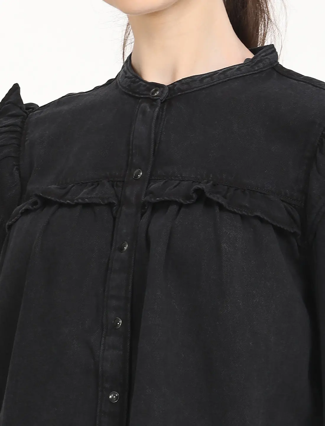 Women's Solid Oversized Shirt 4