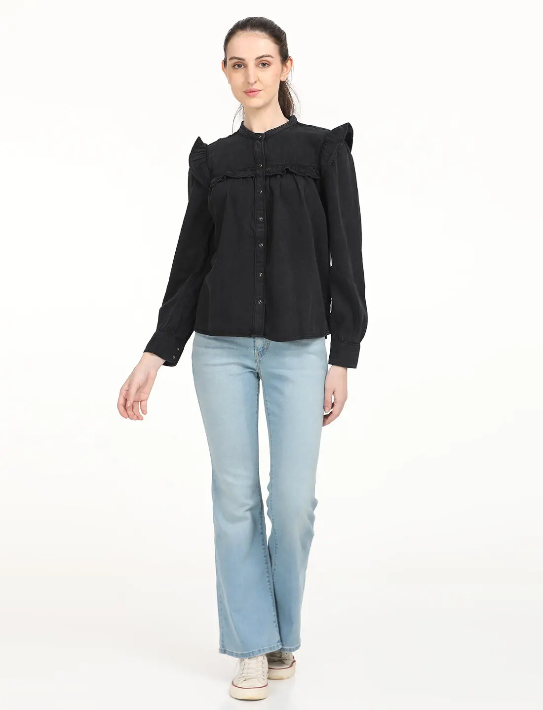 Women's Solid Oversized Shirt 5