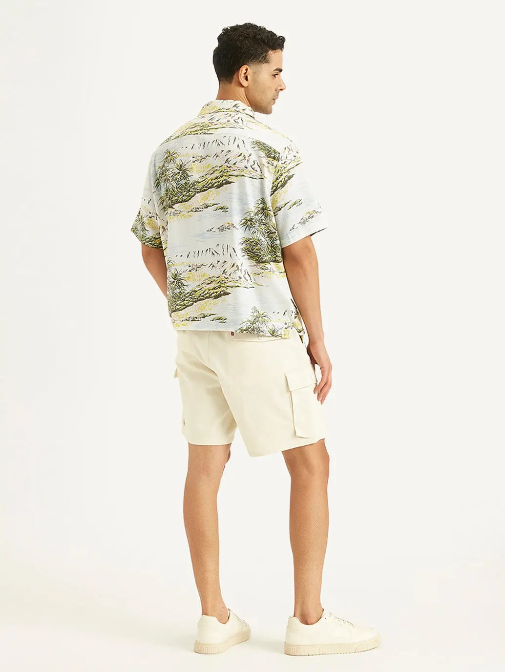 Men's Printed Regular Fit Camp Shirt 4
