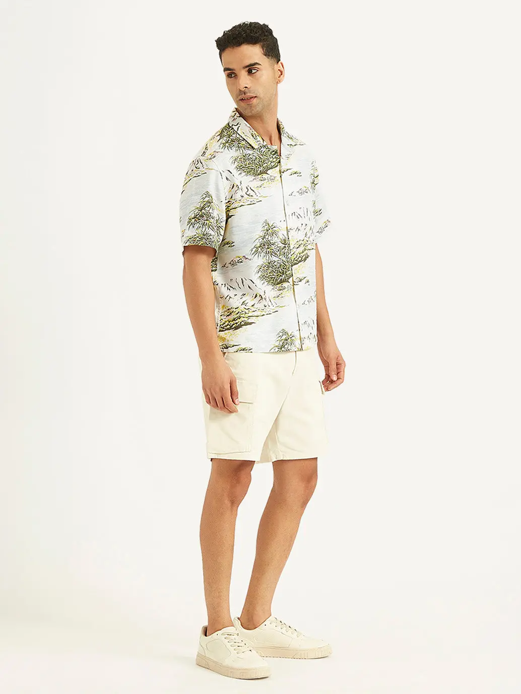 Men's Printed Regular Fit Camp Shirt 5