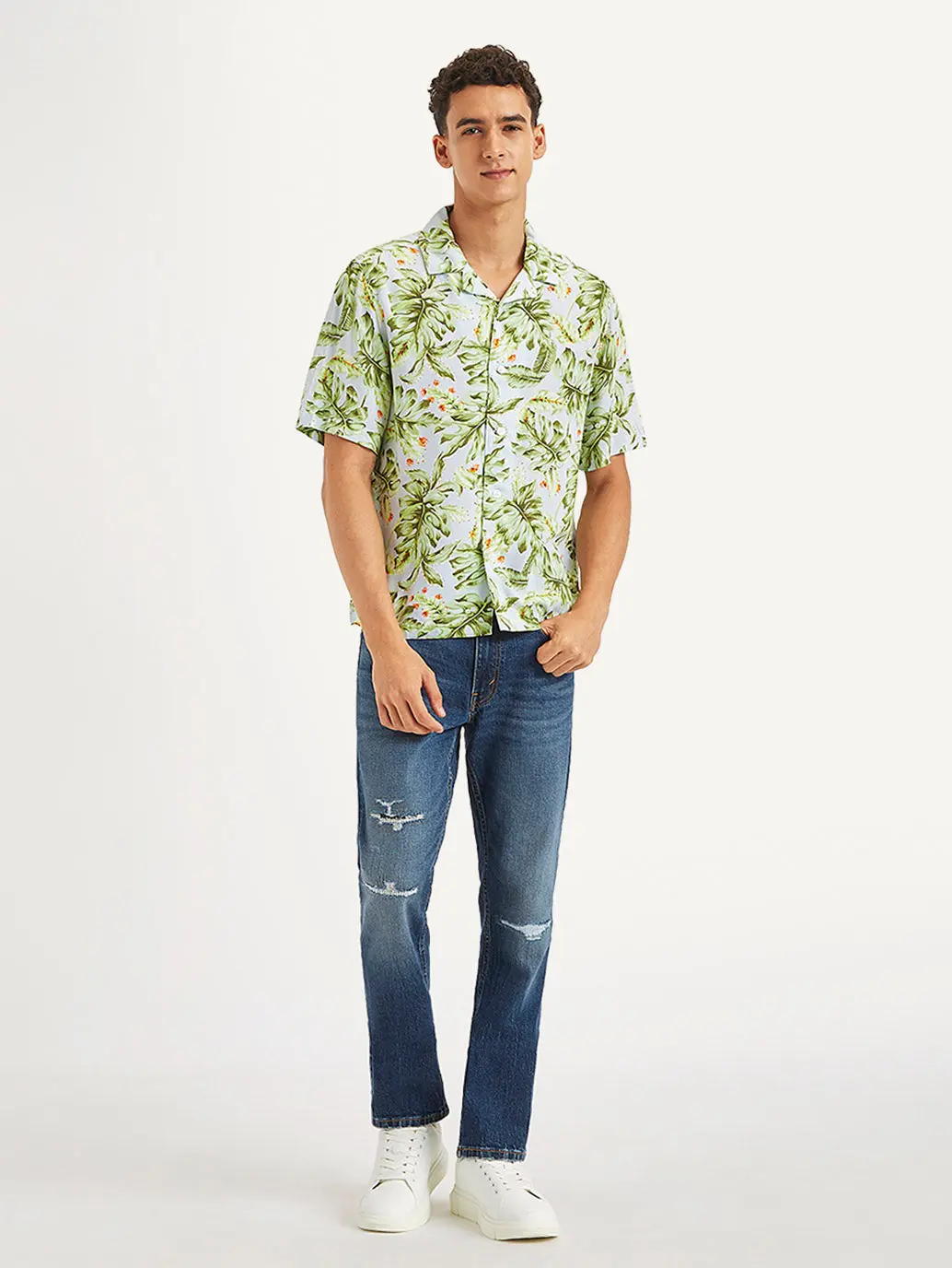 Men's Tropical Regular Fit Camp Shirt 4