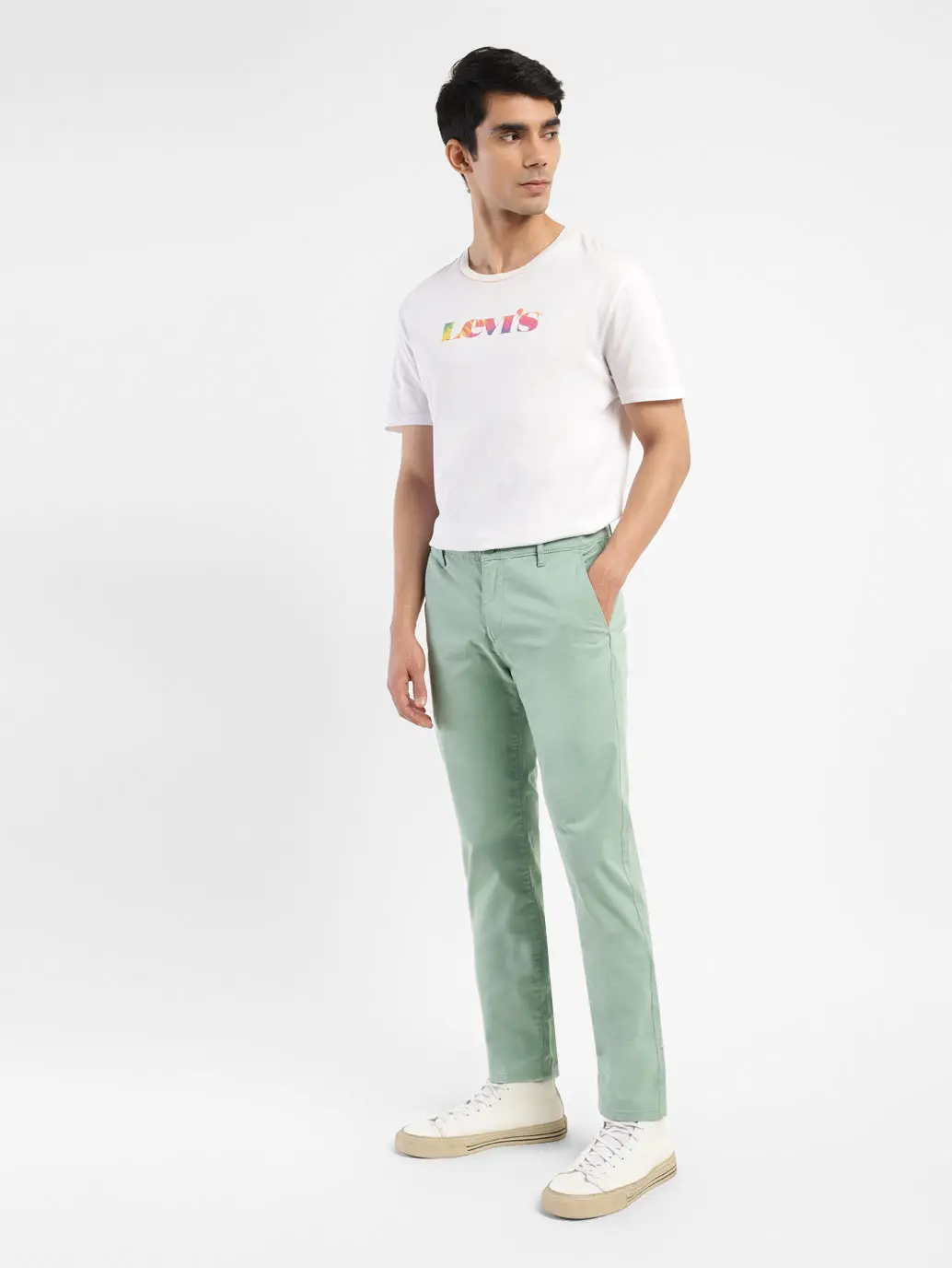 Men's 511 Green Slim Fit Chinos 1