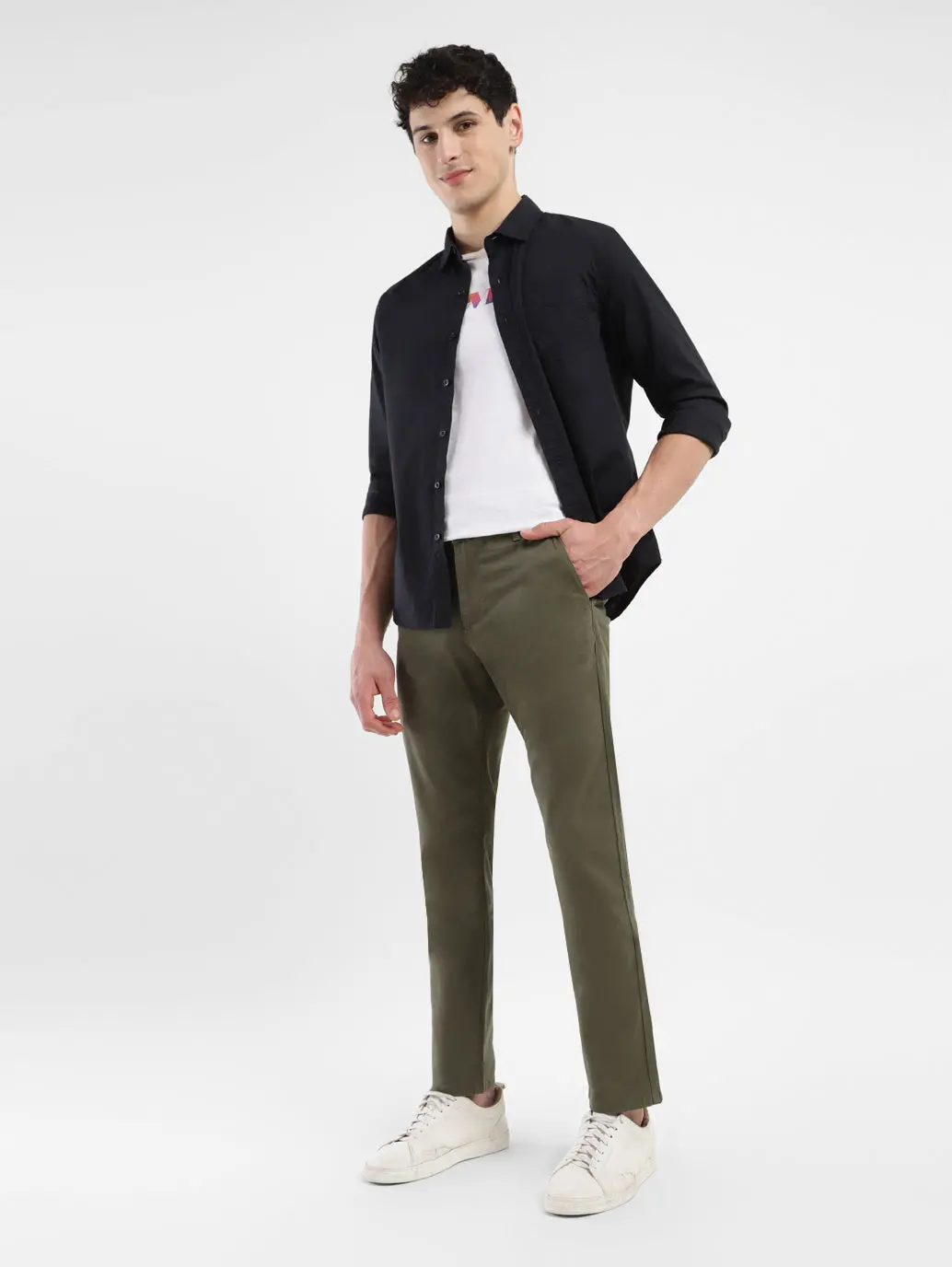 Men's 511 Green Slim Fit Chinos 2