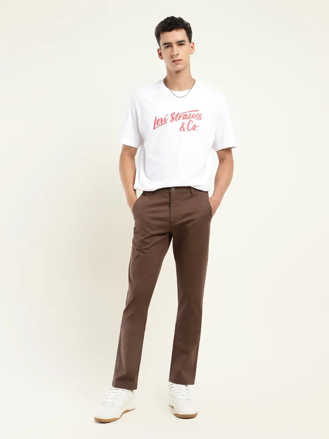 Men's 511 Slim Fit Brown Chinos 1