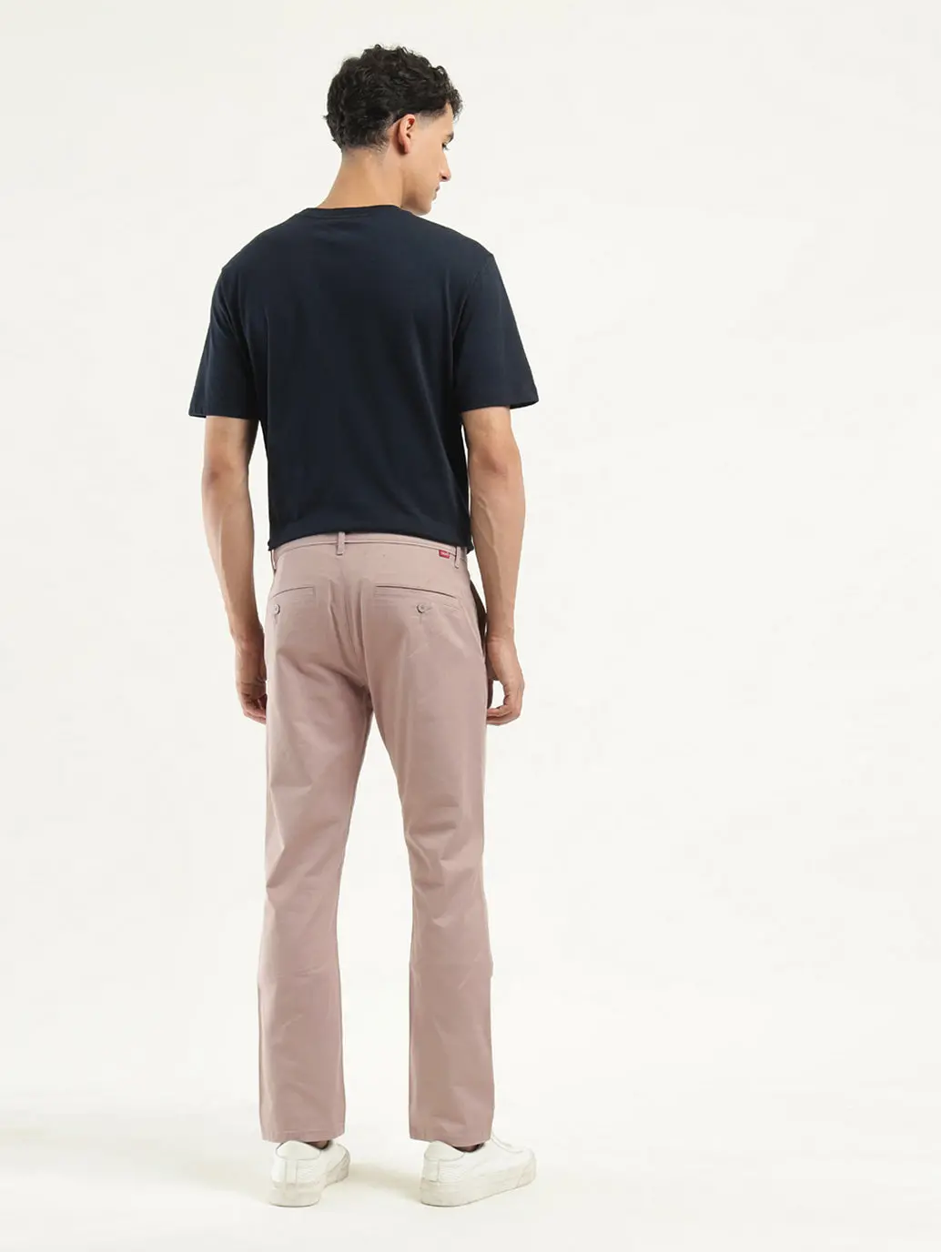 Men's Beige Slim Fit Chinos 3