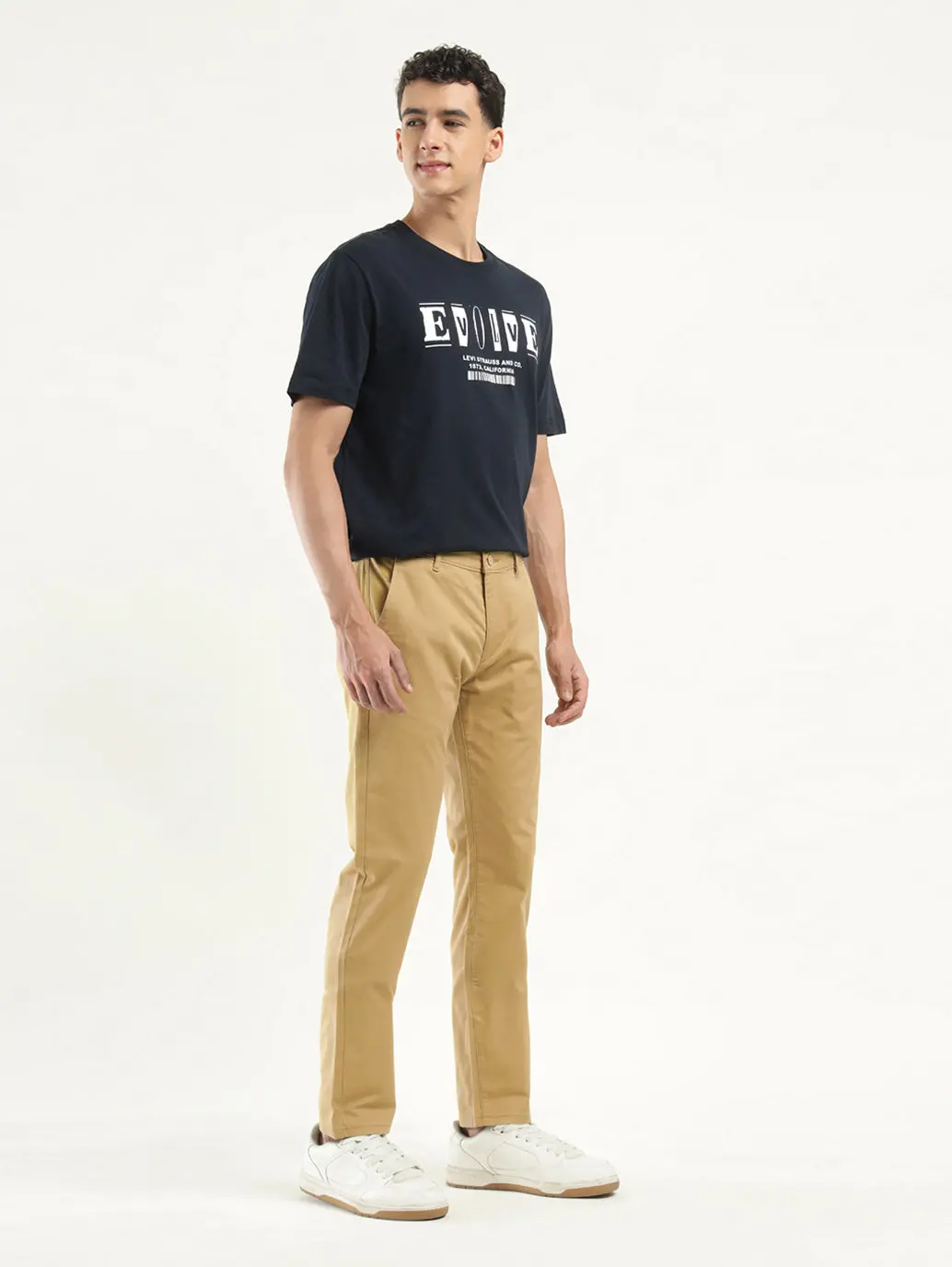Men's Khaki Slim Fit Chinos 2