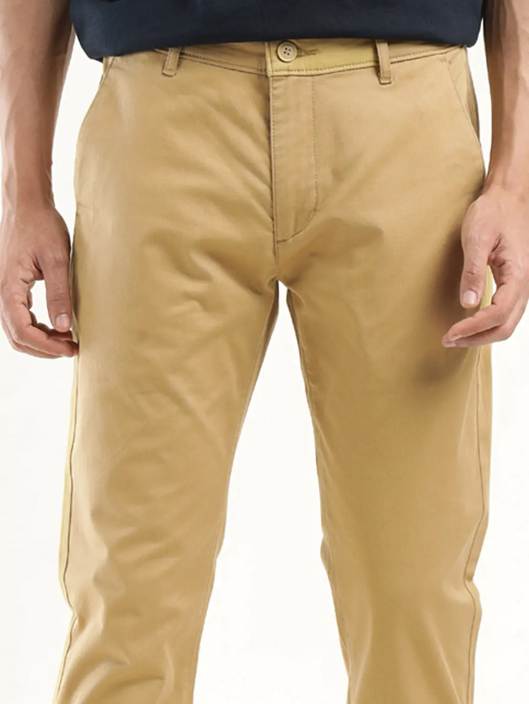 Men's Khaki Slim Fit Chinos 4